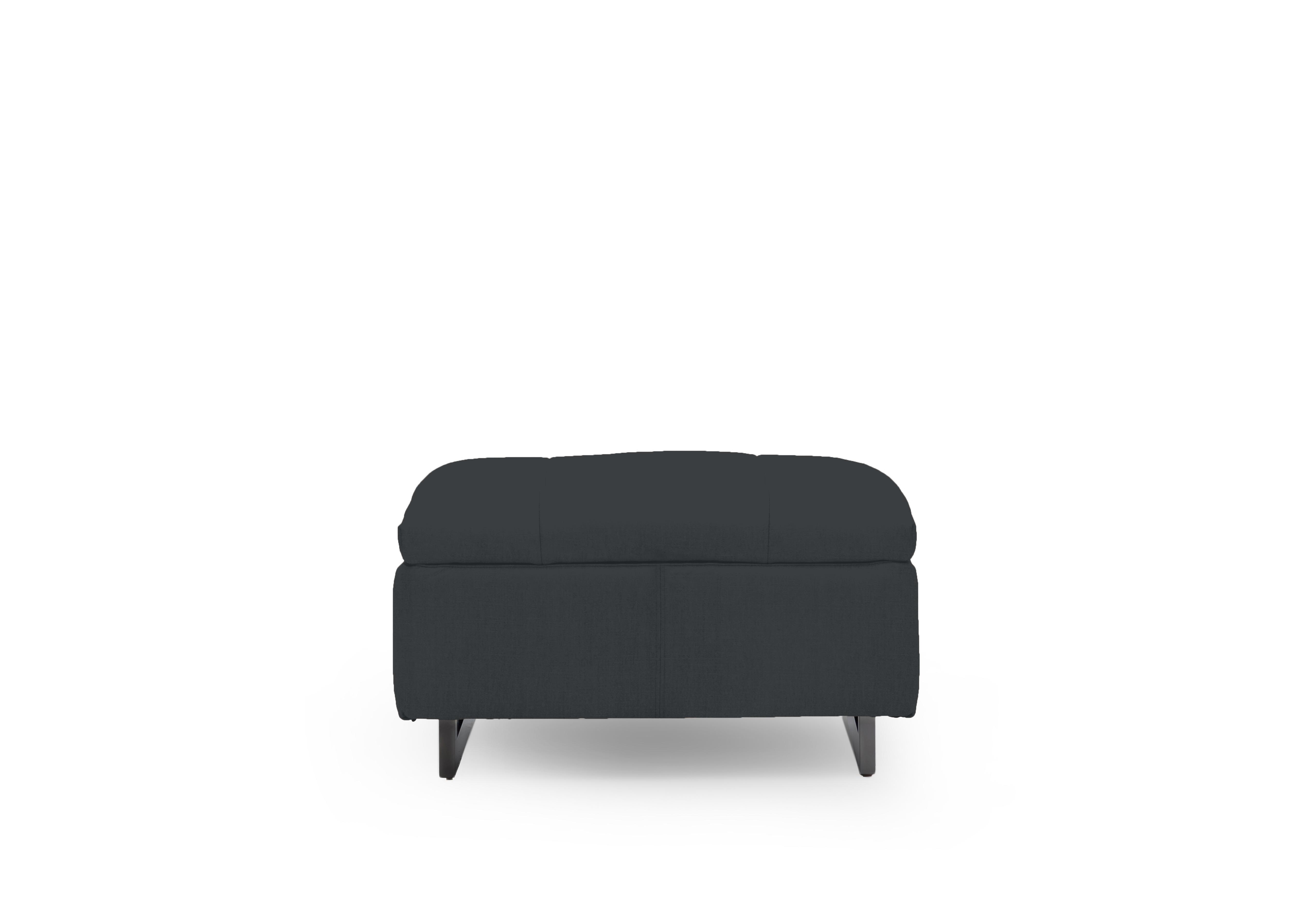Gisella Fabric Large Footstool in Opulence Charcoal 51002 on Furniture Village