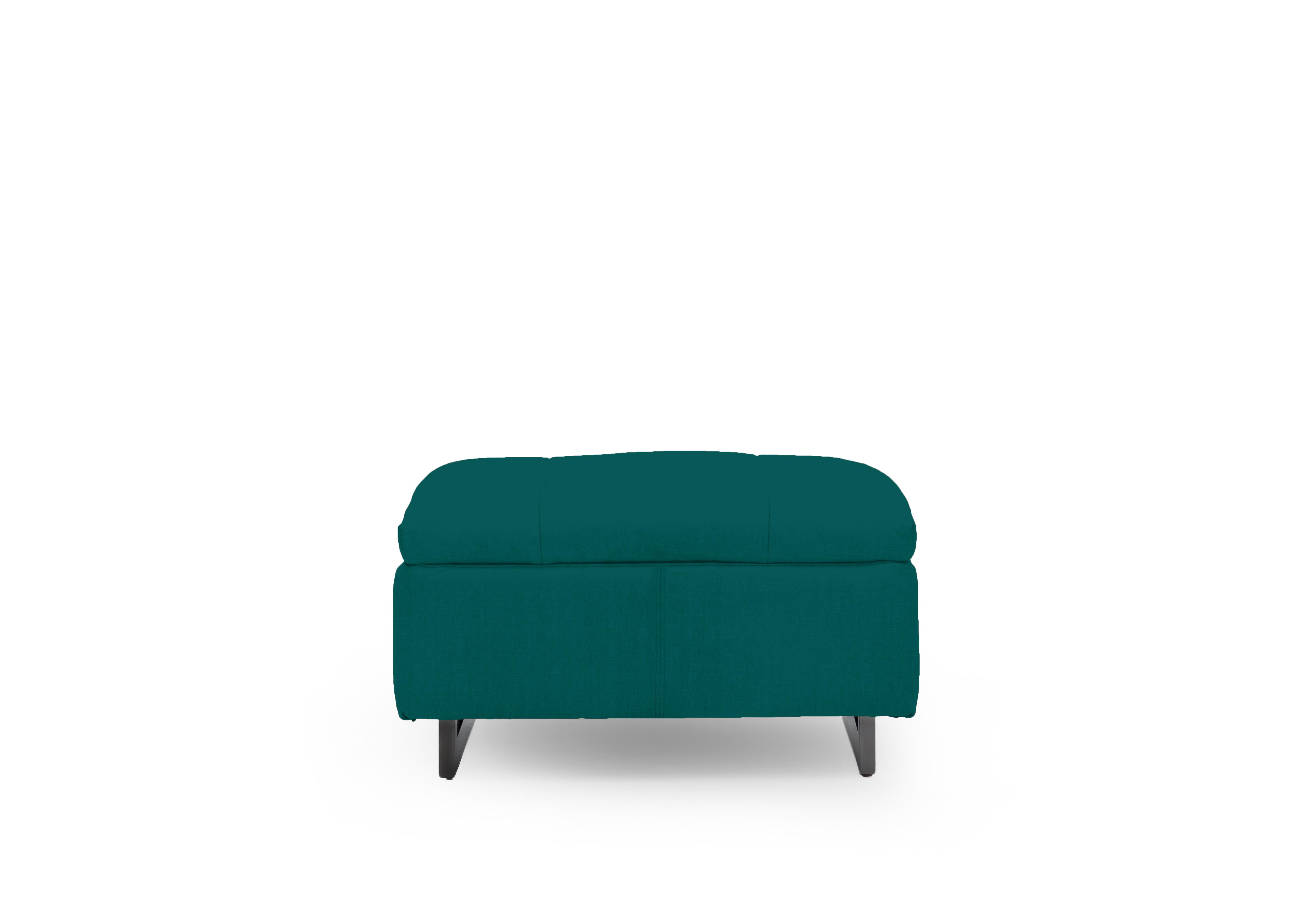 Gisella Fabric Large Footstool in Opulence Teal 51003 on Furniture Village