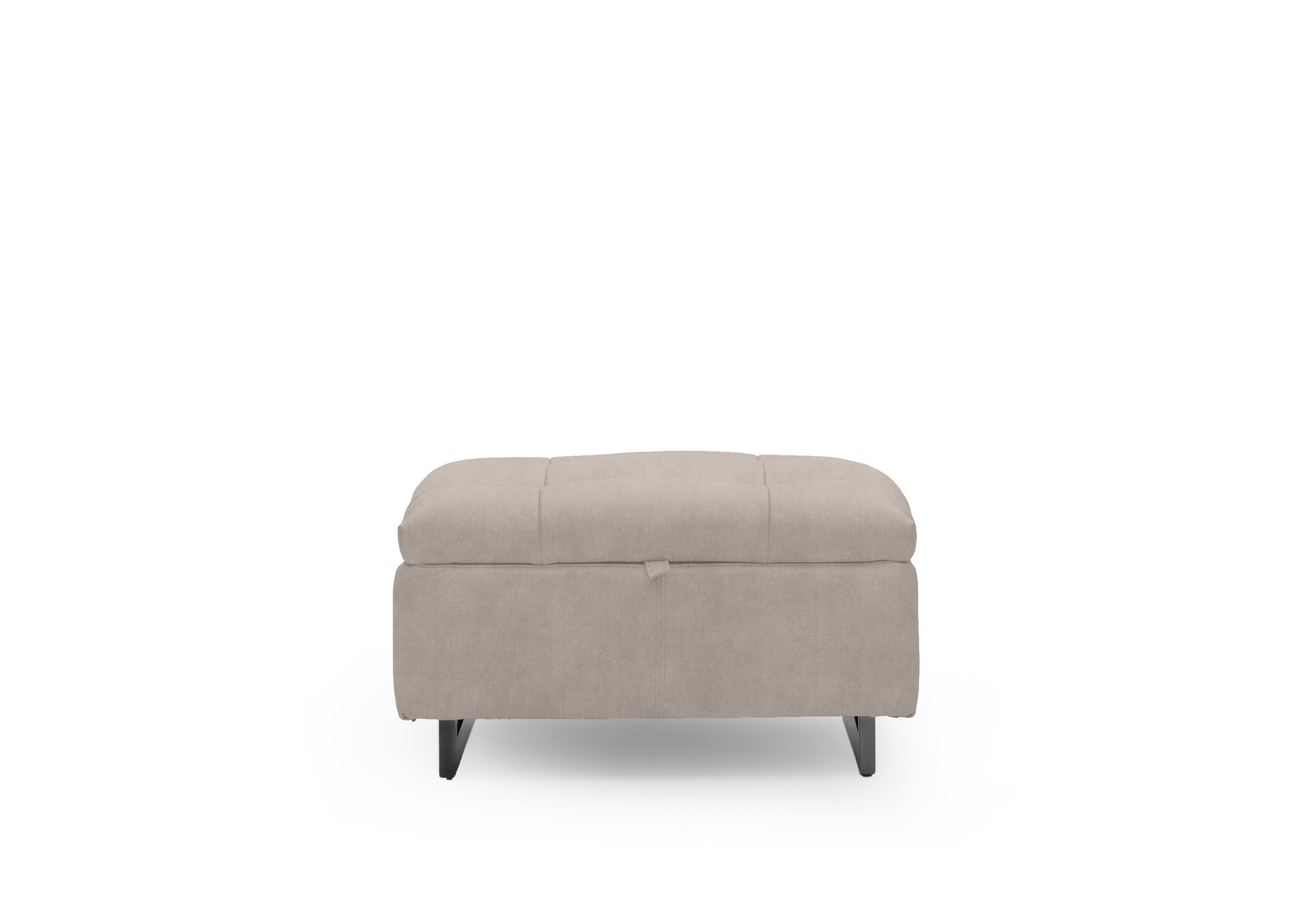 Gisella Fabric Storage Footstool in Dexter Ivory 43501 on Furniture Village