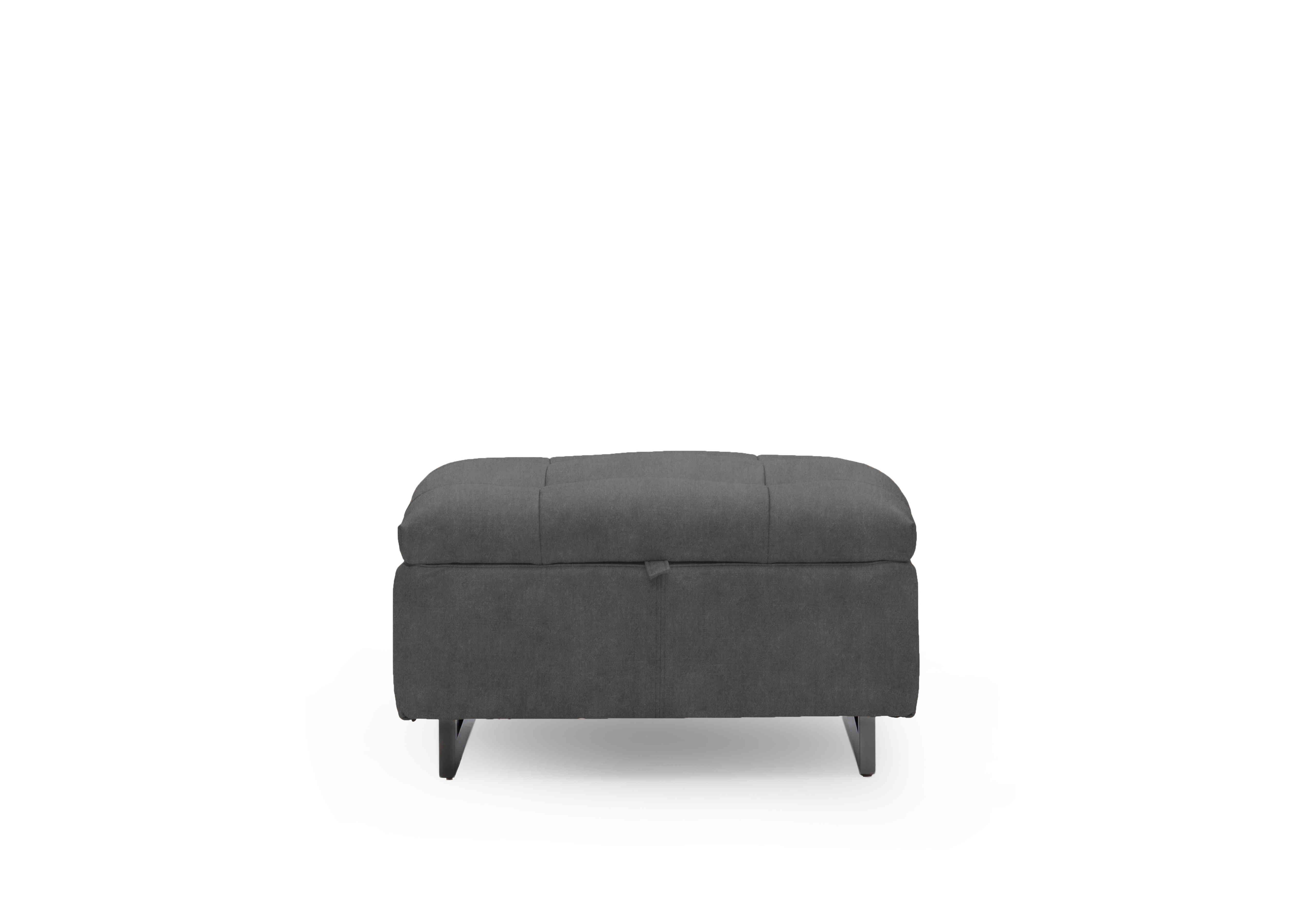 Gisella Fabric Storage Footstool in Dexter Shadow 43519 on Furniture Village