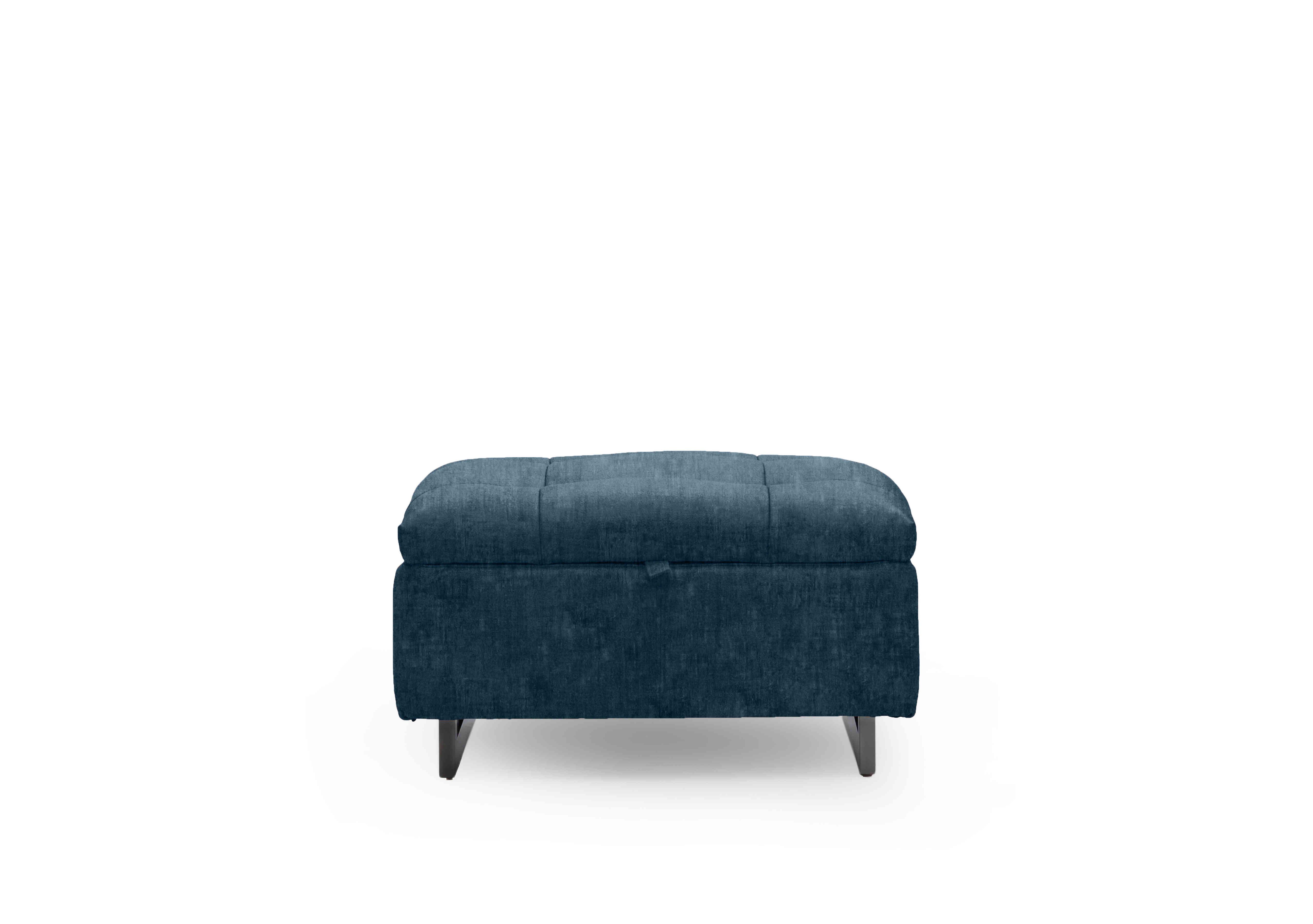 Gisella Fabric Storage Footstool in Heritage Airforce 52000 on Furniture Village