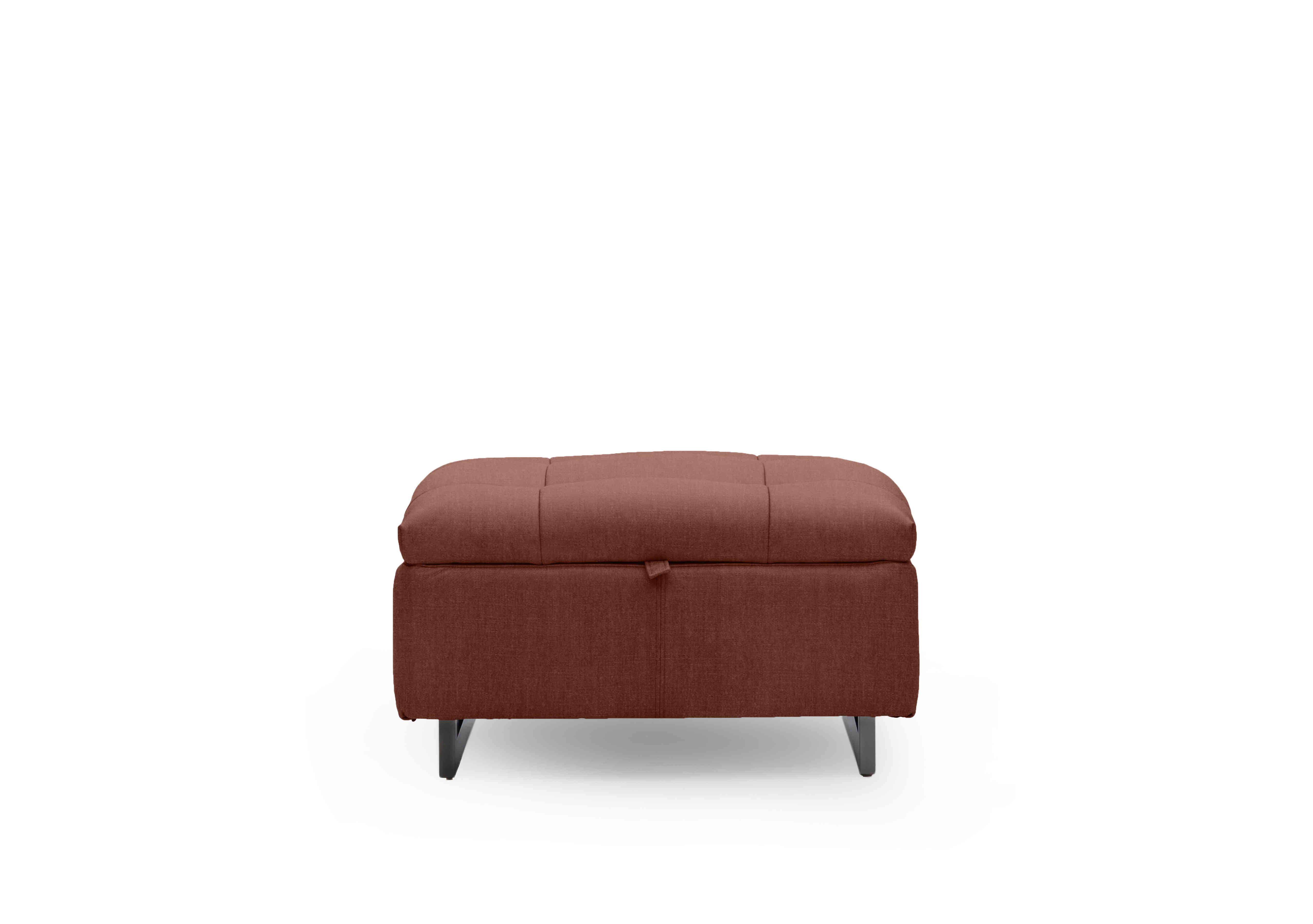 Gisella Fabric Storage Footstool in Manhattan Burnt Sienna 58008 on Furniture Village
