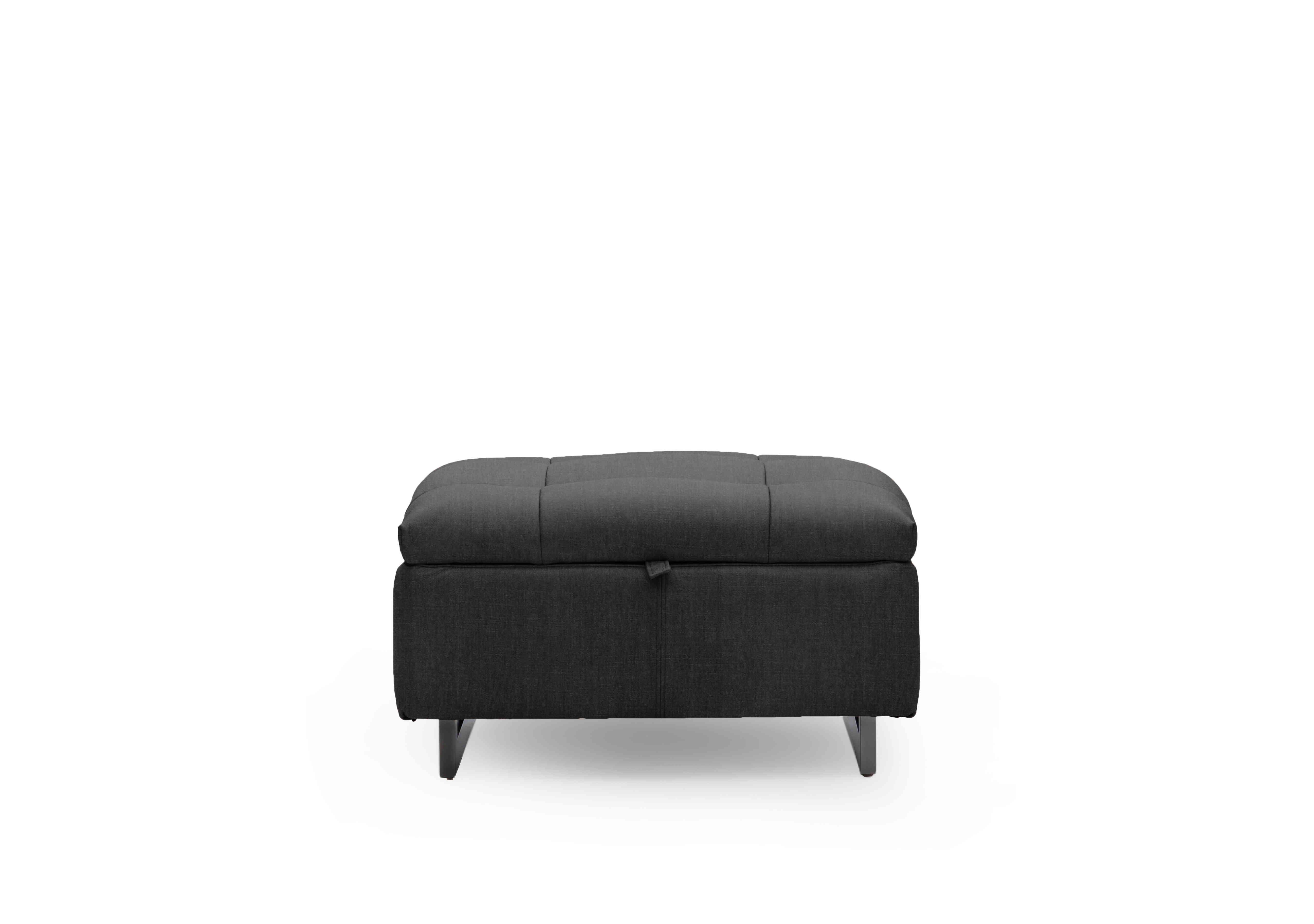 Gisella Fabric Storage Footstool in Manhattan Indigo 58009 on Furniture Village