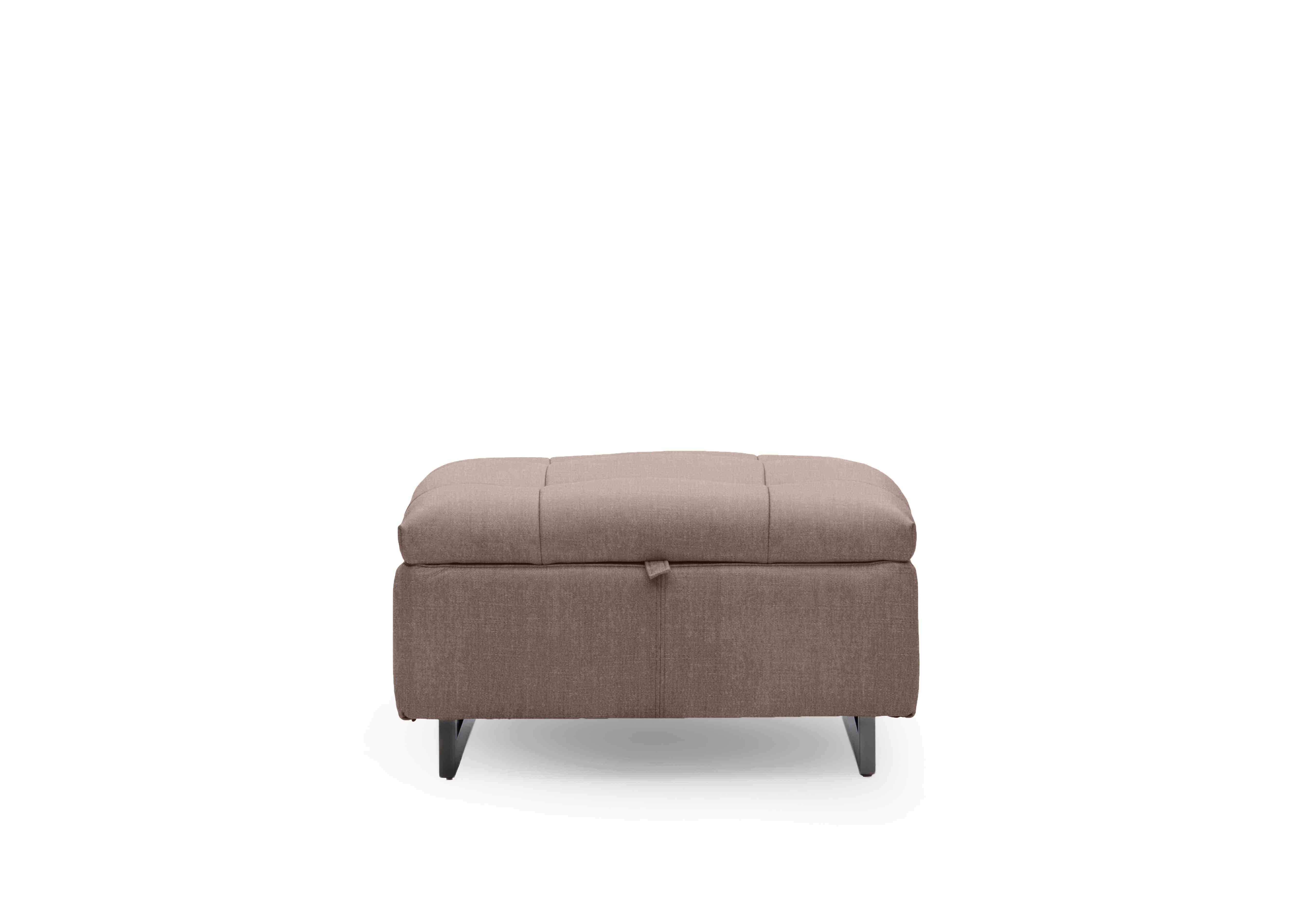 Gisella Fabric Storage Footstool in Manhattan Nutmeg 58005 on Furniture Village