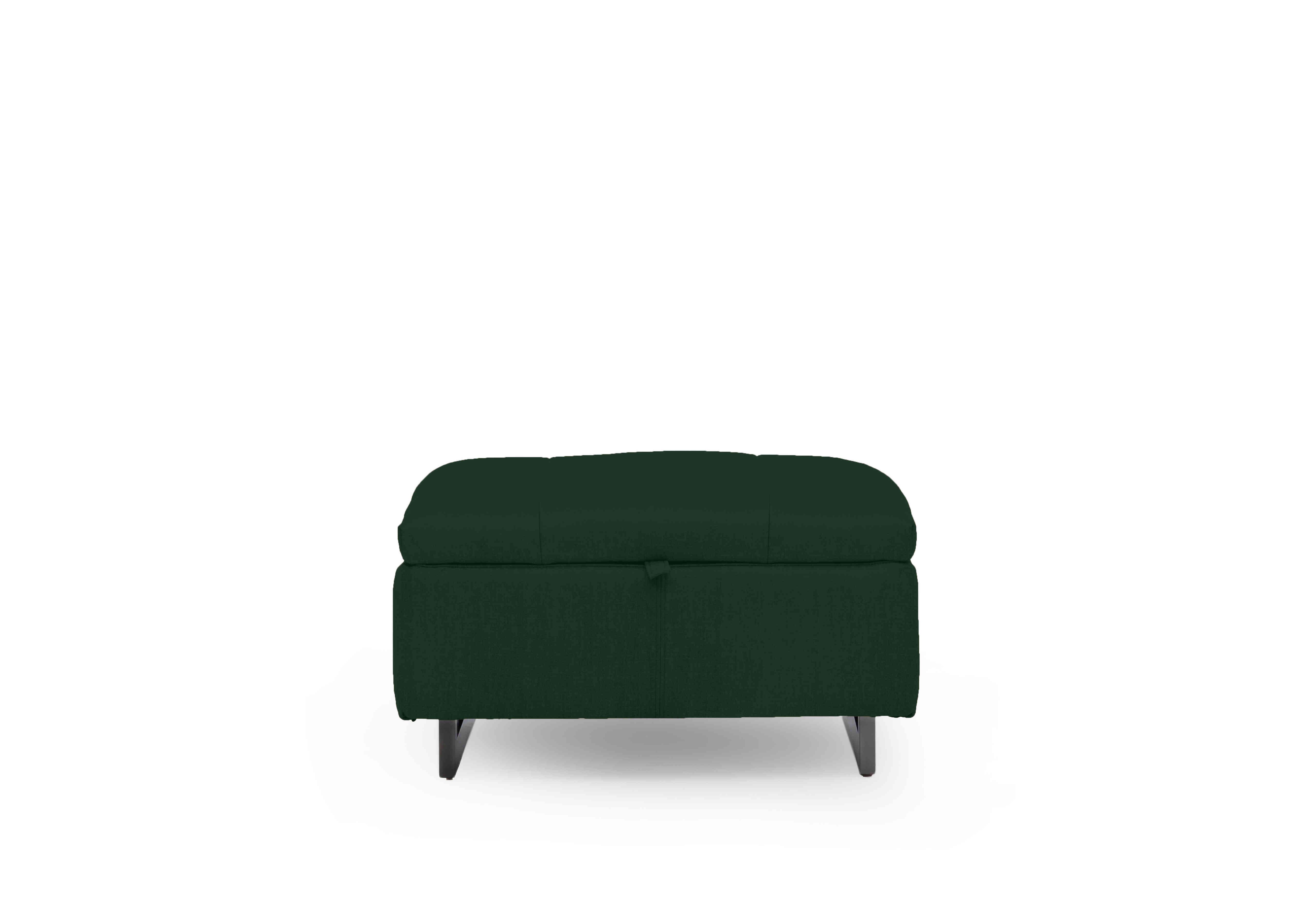 Gisella Fabric Storage Footstool in Opulence Bottle Green 51011 on Furniture Village