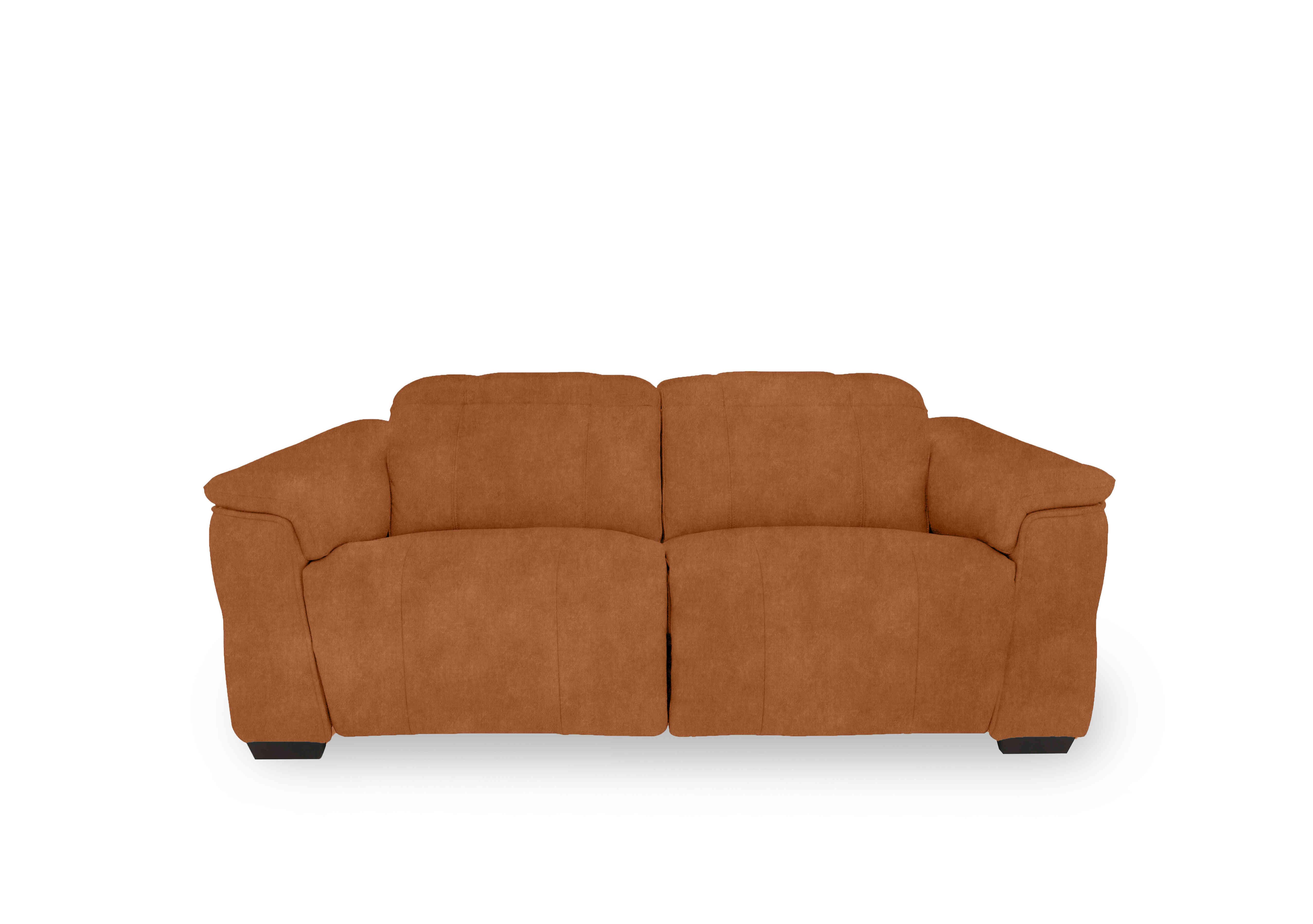 Inca Fabric 2 Seater Power Recliner Sofa with Power Headrests in Dexter Pumpkin 43509 on Furniture Village