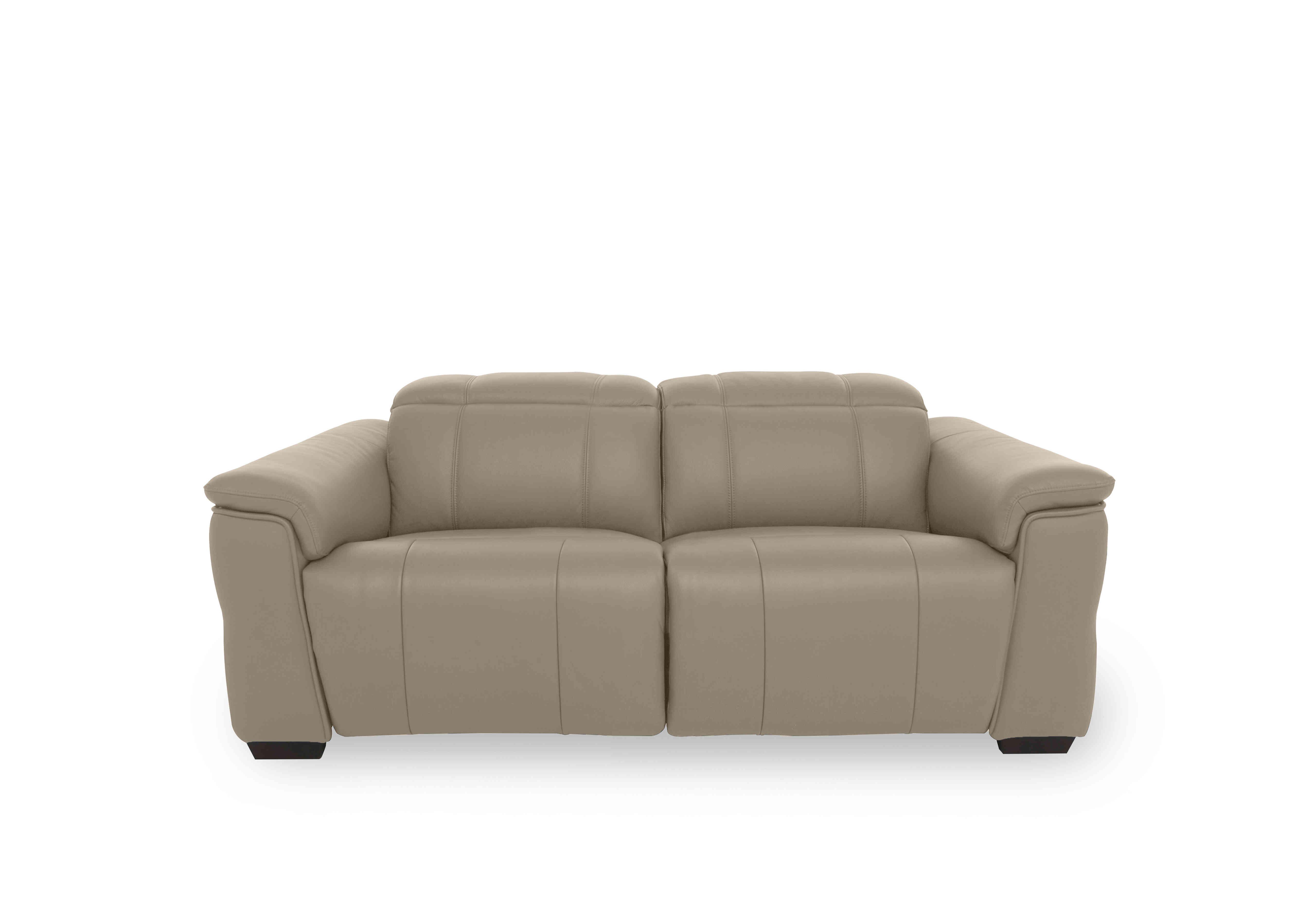 Inca Leather 2 Seater Power Recliner Sofa with Power Headrests in Cat-40/08 Oyster on Furniture Village