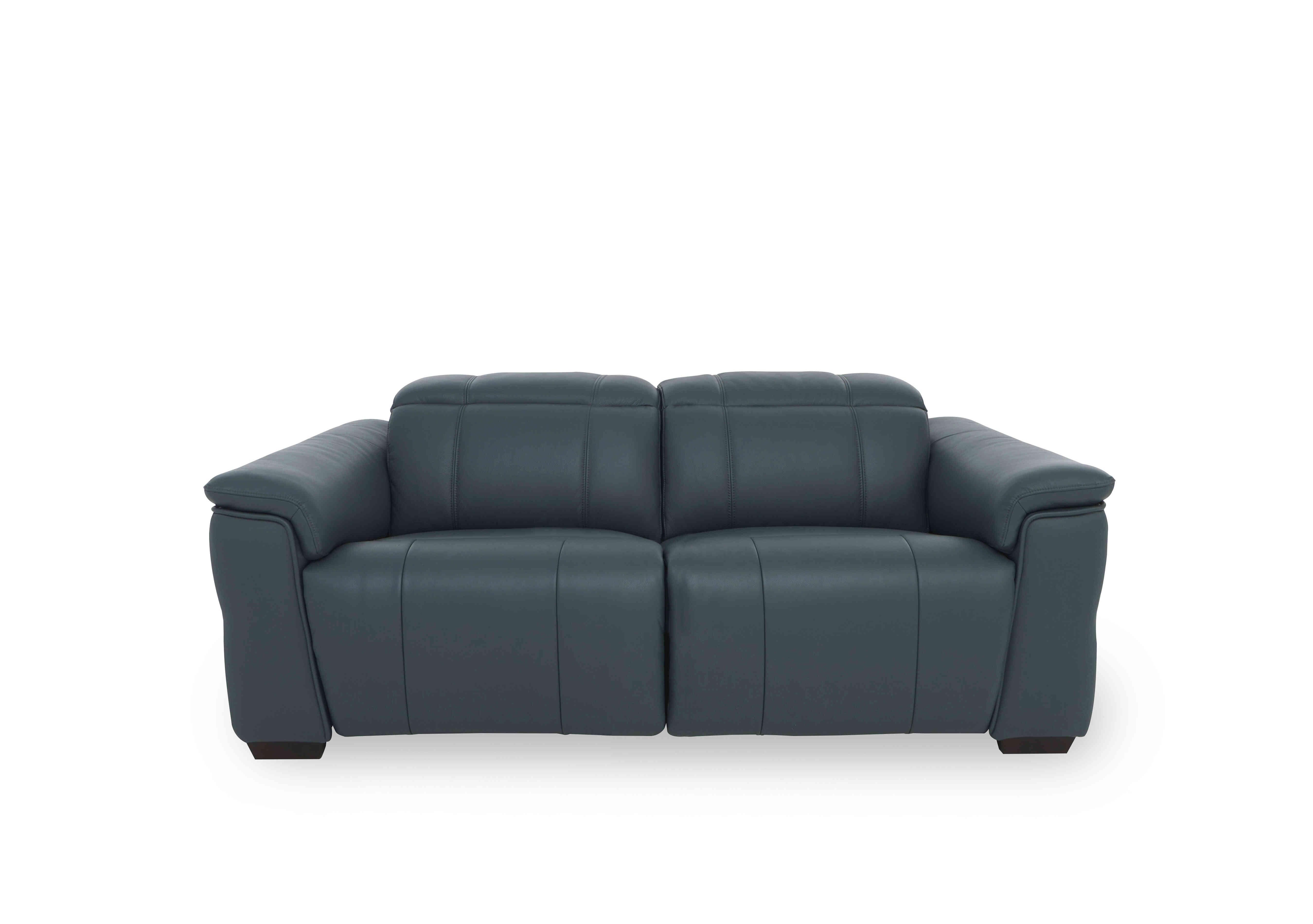 Inca Leather 2 Seater Power Recliner Sofa with Power Headrests in Cat-40/09 Peacock on Furniture Village