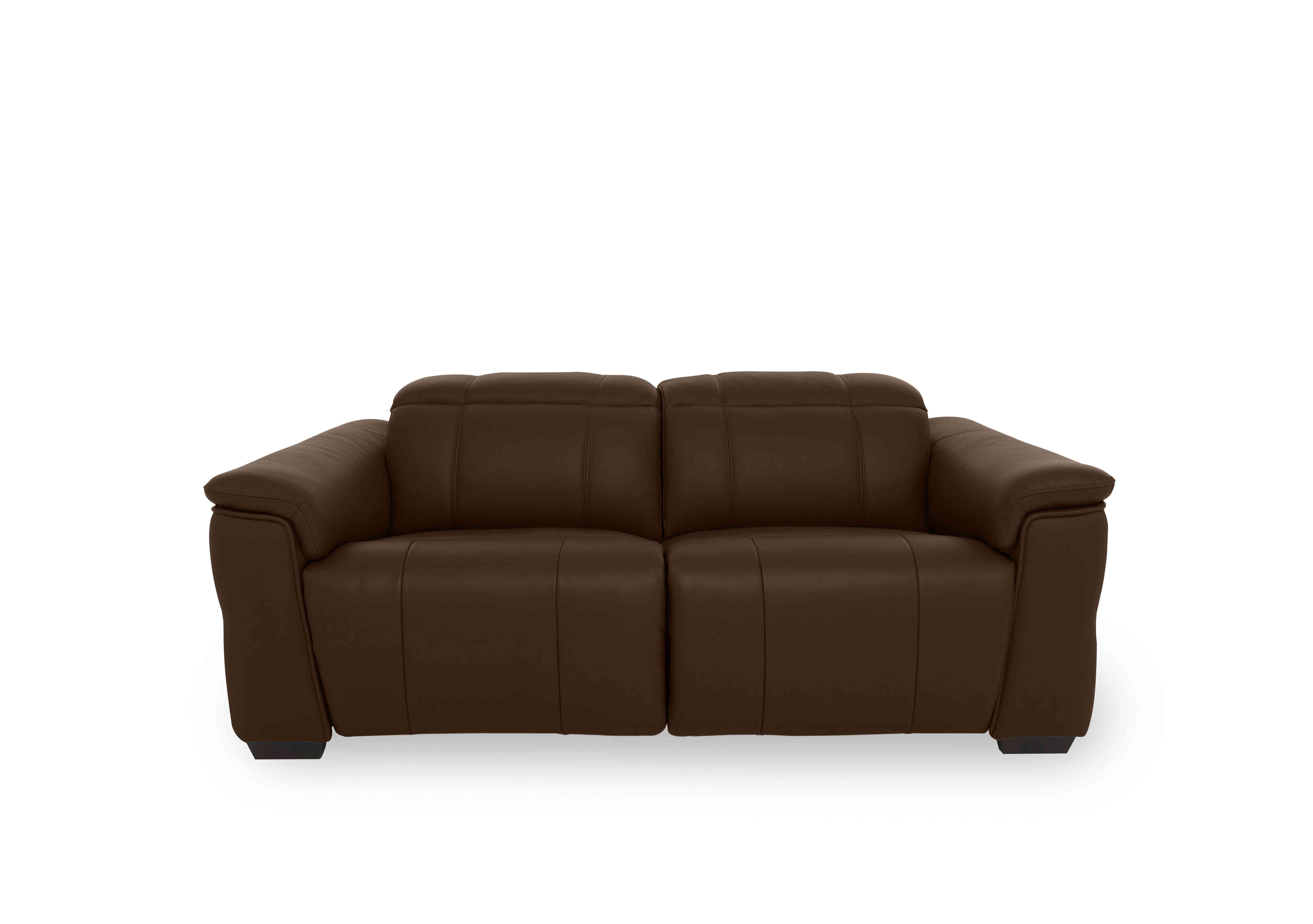 Inca Leather 2 Seater Power Recliner Sofa with Power Headrests in Cat-60/08 Chocolate on Furniture Village