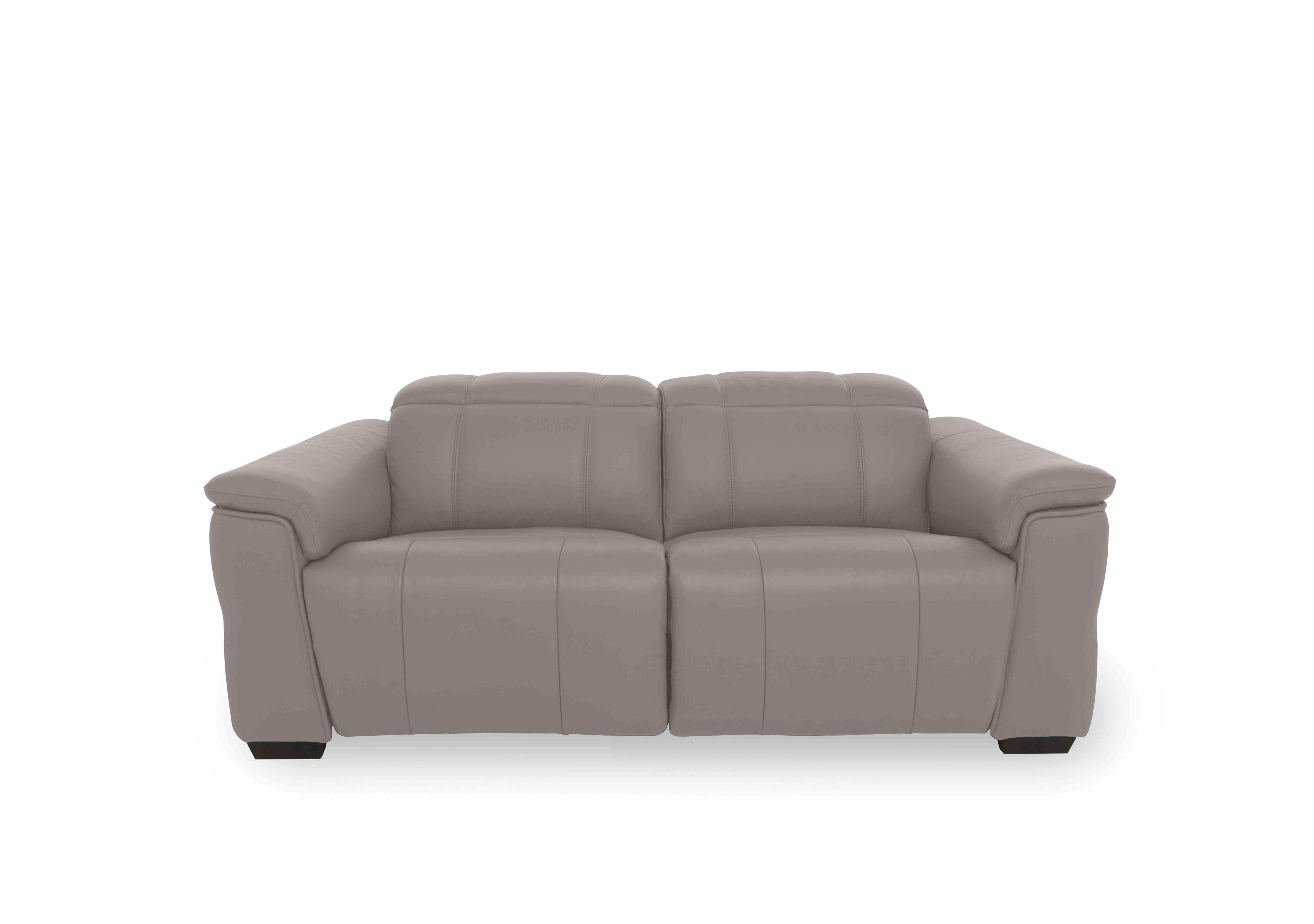 Inca Leather 2 Seater Power Recliner Sofa with Power Headrests in Cat-60/28 New Grey on Furniture Village