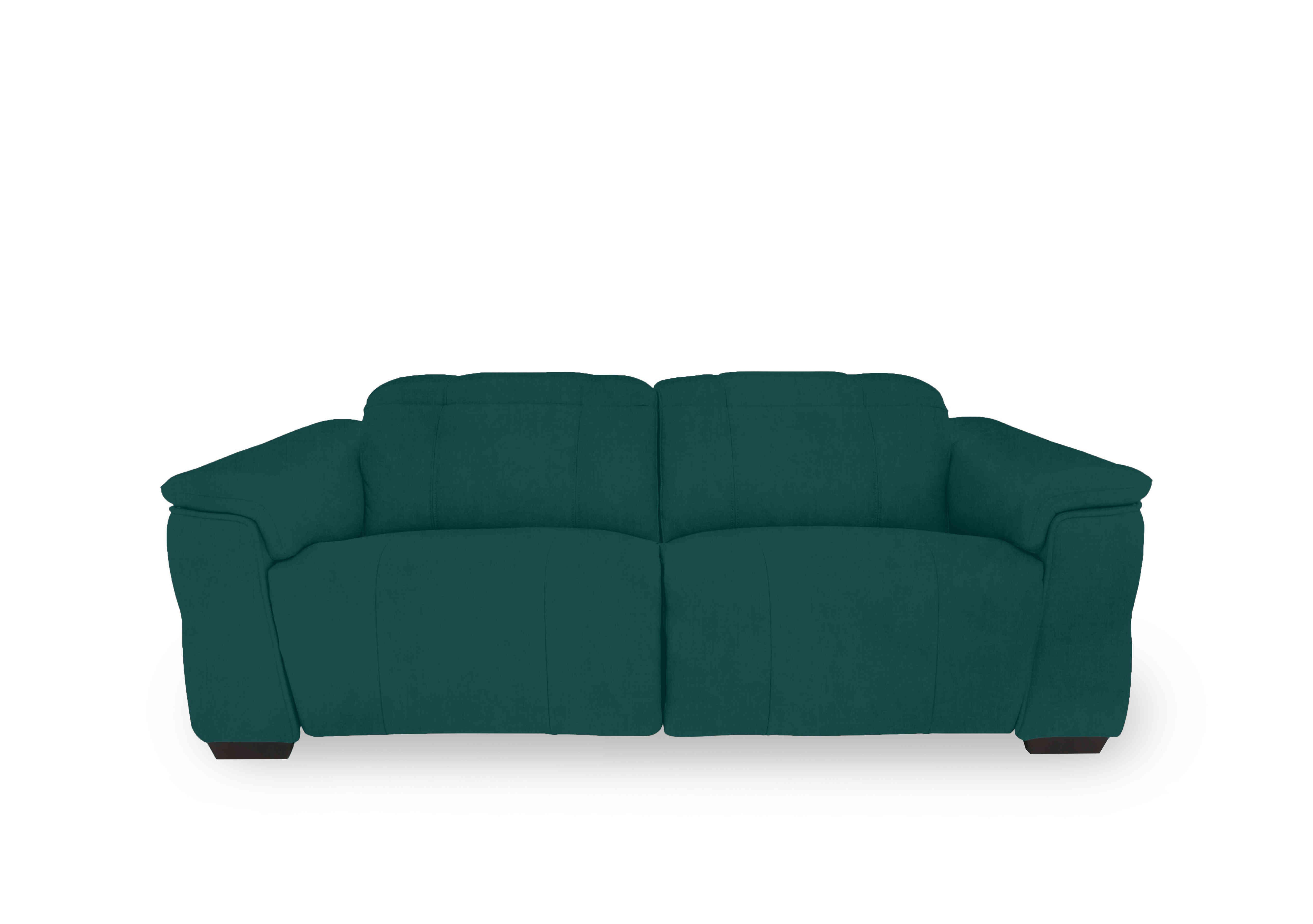 Inca Fabric 3 Seater Power Recliner Sofa with Power Headrests in Opulence Teal 51003 on Furniture Village