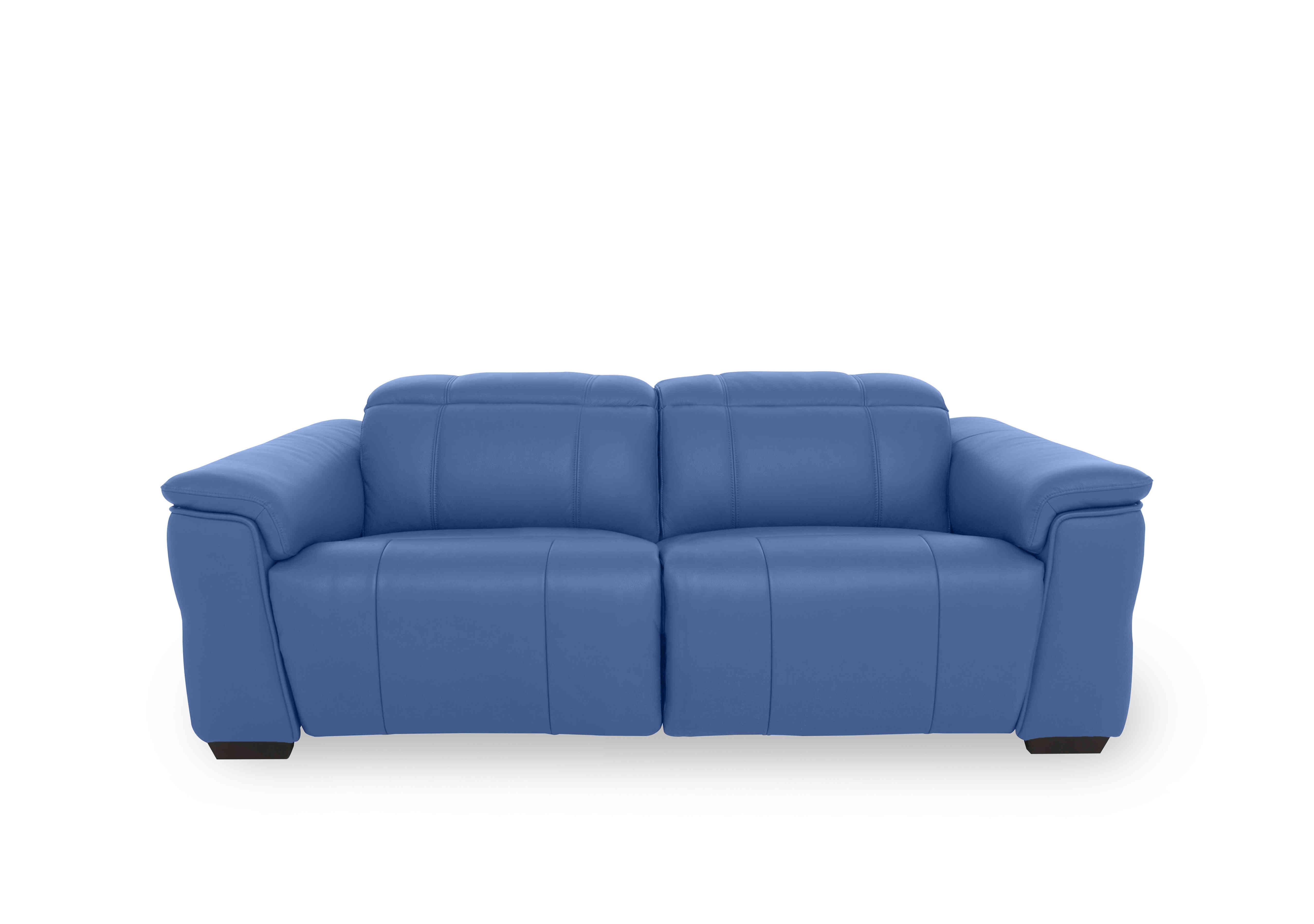 Inca Leather 3 Seater Power Recliner Sofa with Power Headrests in Cat-40/12 Aegean on Furniture Village