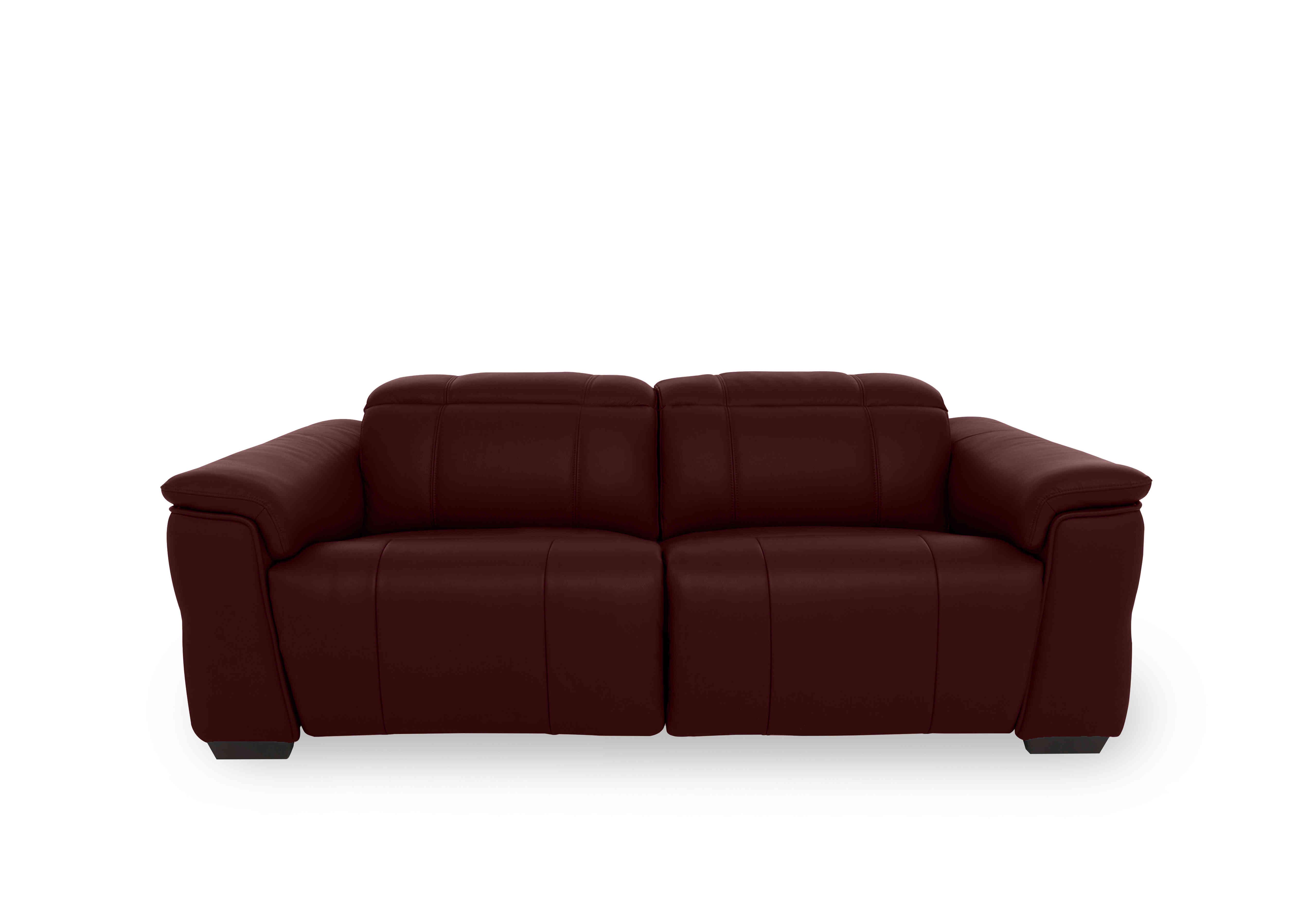 Inca Leather 3 Seater Power Recliner Sofa with Power Headrests in Cat-60/15 Ruby on Furniture Village