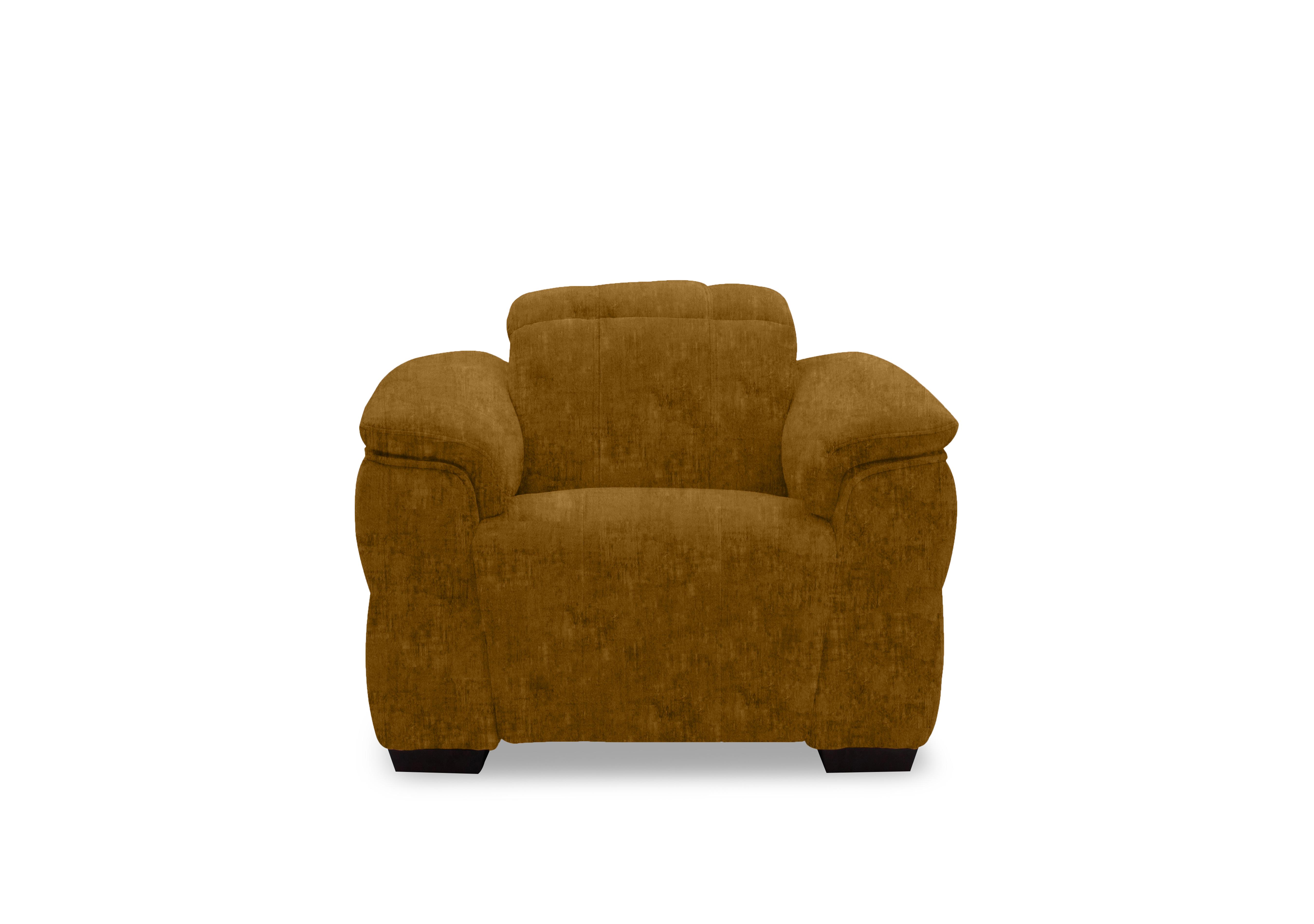 Inca Fabric Power Recliner Chair with Power Headrest in Heritage Saffron 52002 on Furniture Village