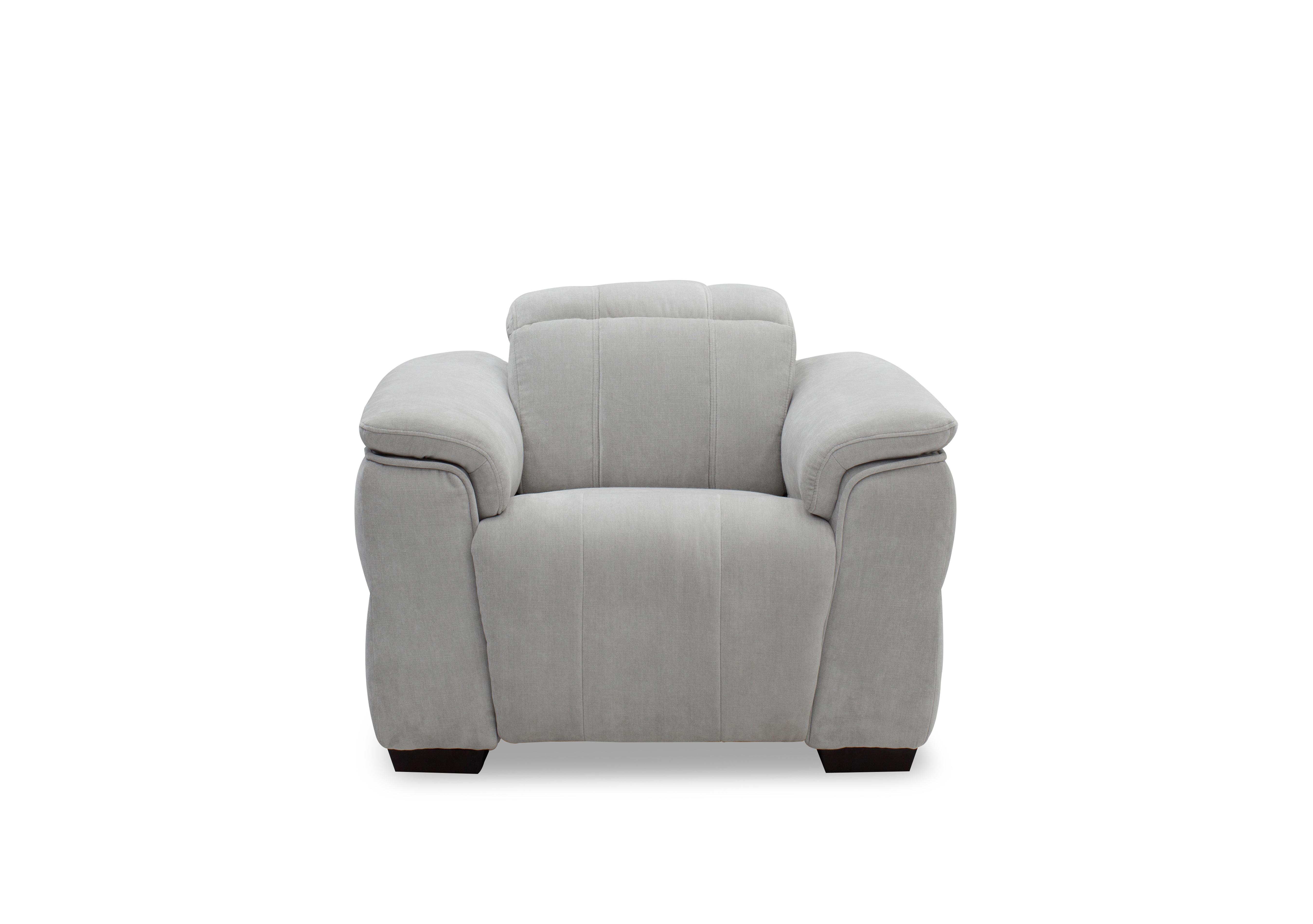 Inca Fabric Power Recliner Chair with Power Headrest in Manhattan Stone 58004 on Furniture Village