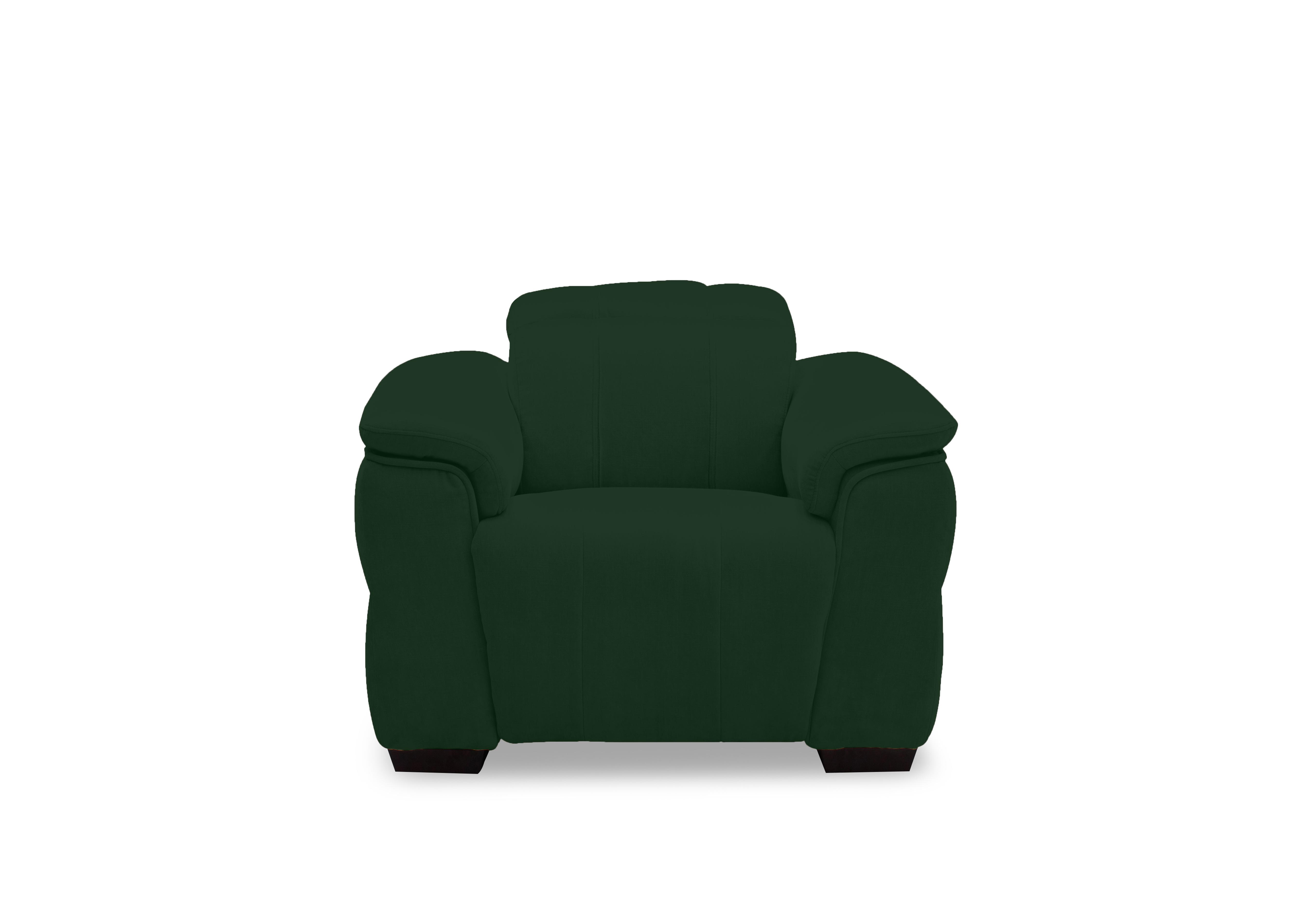Inca Fabric Power Recliner Chair with Power Headrest in Opulence Bottle Green 51011 on Furniture Village