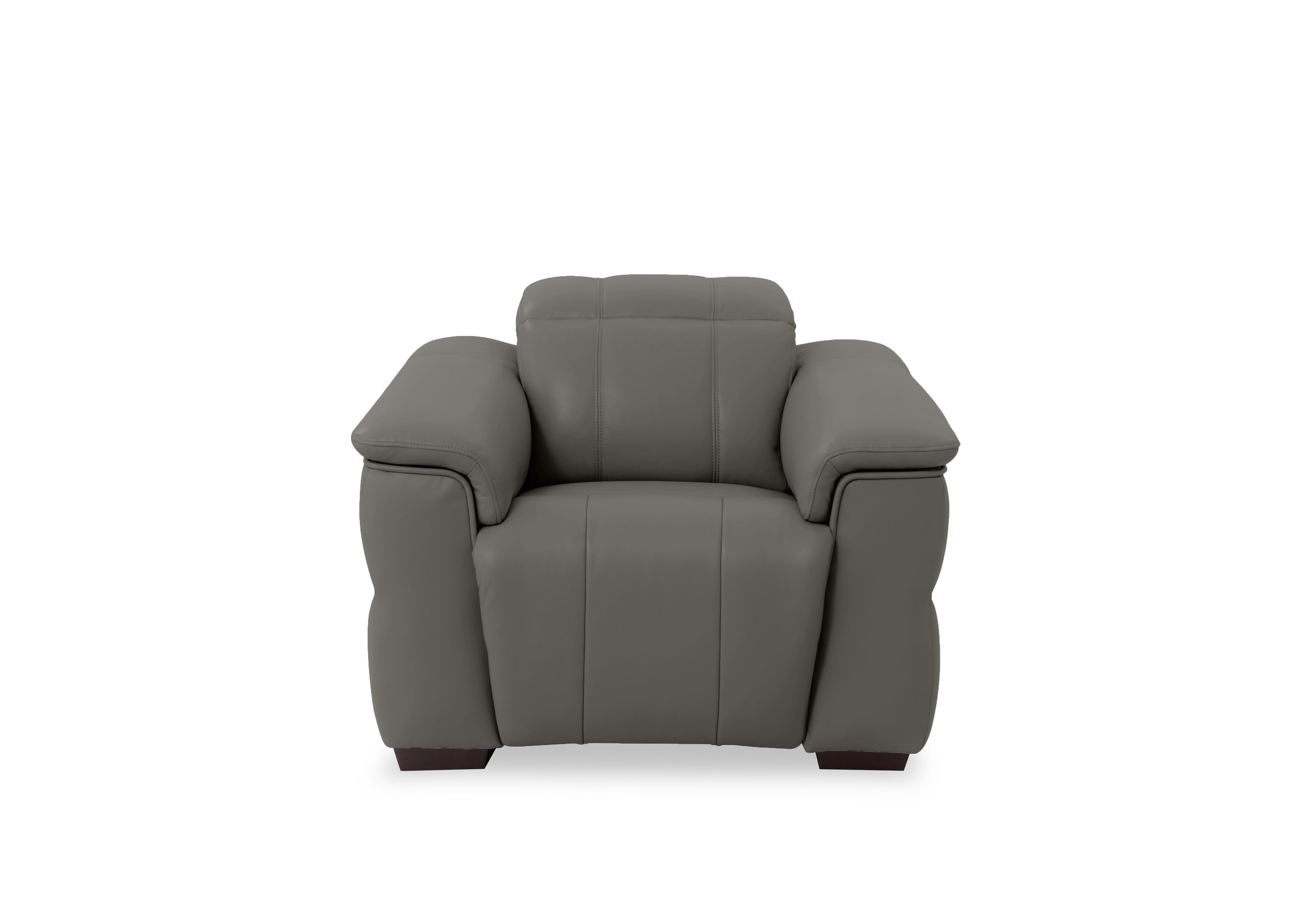 Inca Leather Power Recliner Chair with Power Headrest in Cat-40/15 Elephant on Furniture Village