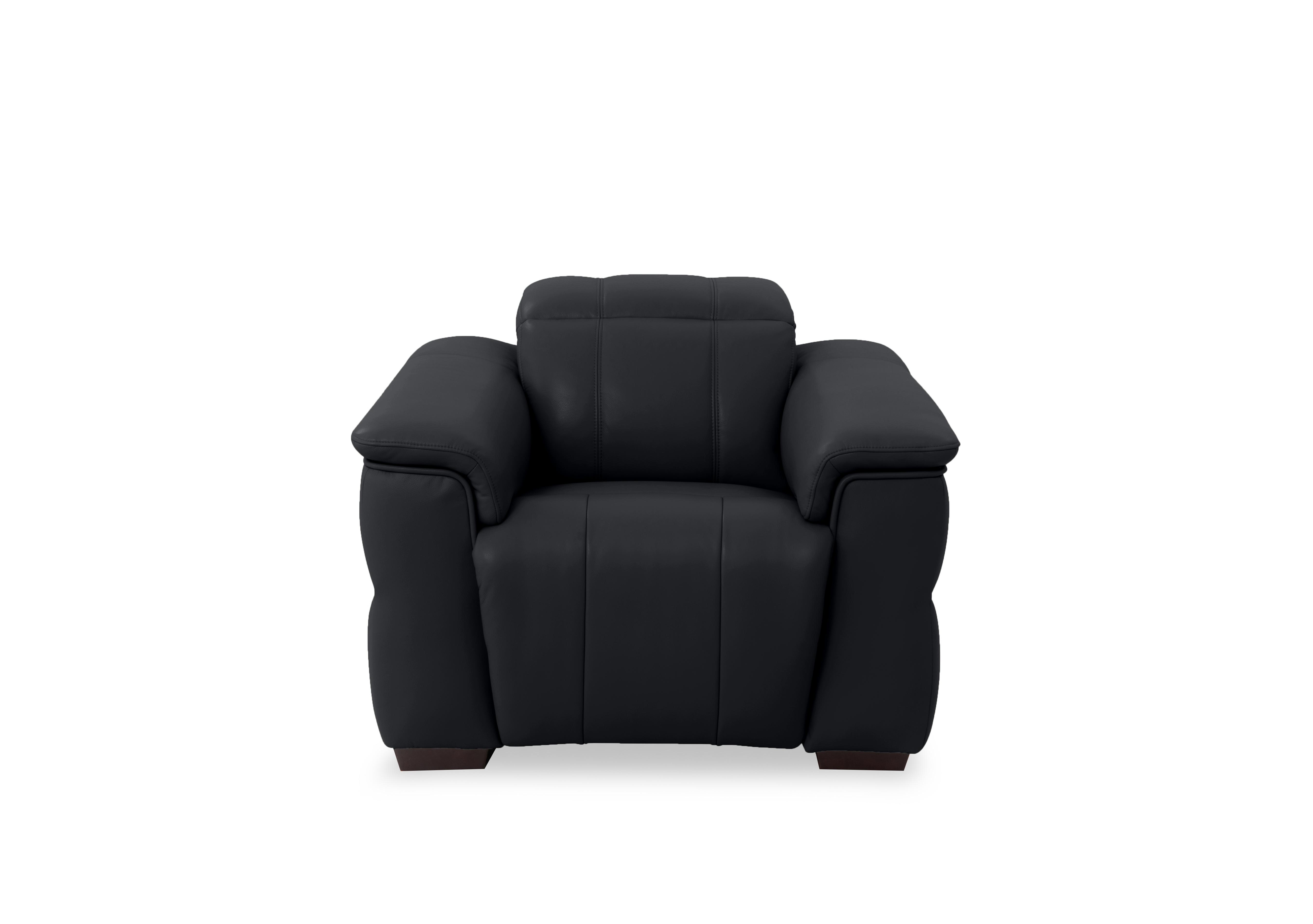 Inca Leather Power Recliner Chair with Power Headrest in Cat-60/18 Lavender Grey on Furniture Village