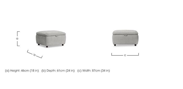 Inca Fabric Storage Footstool in  on Furniture Village