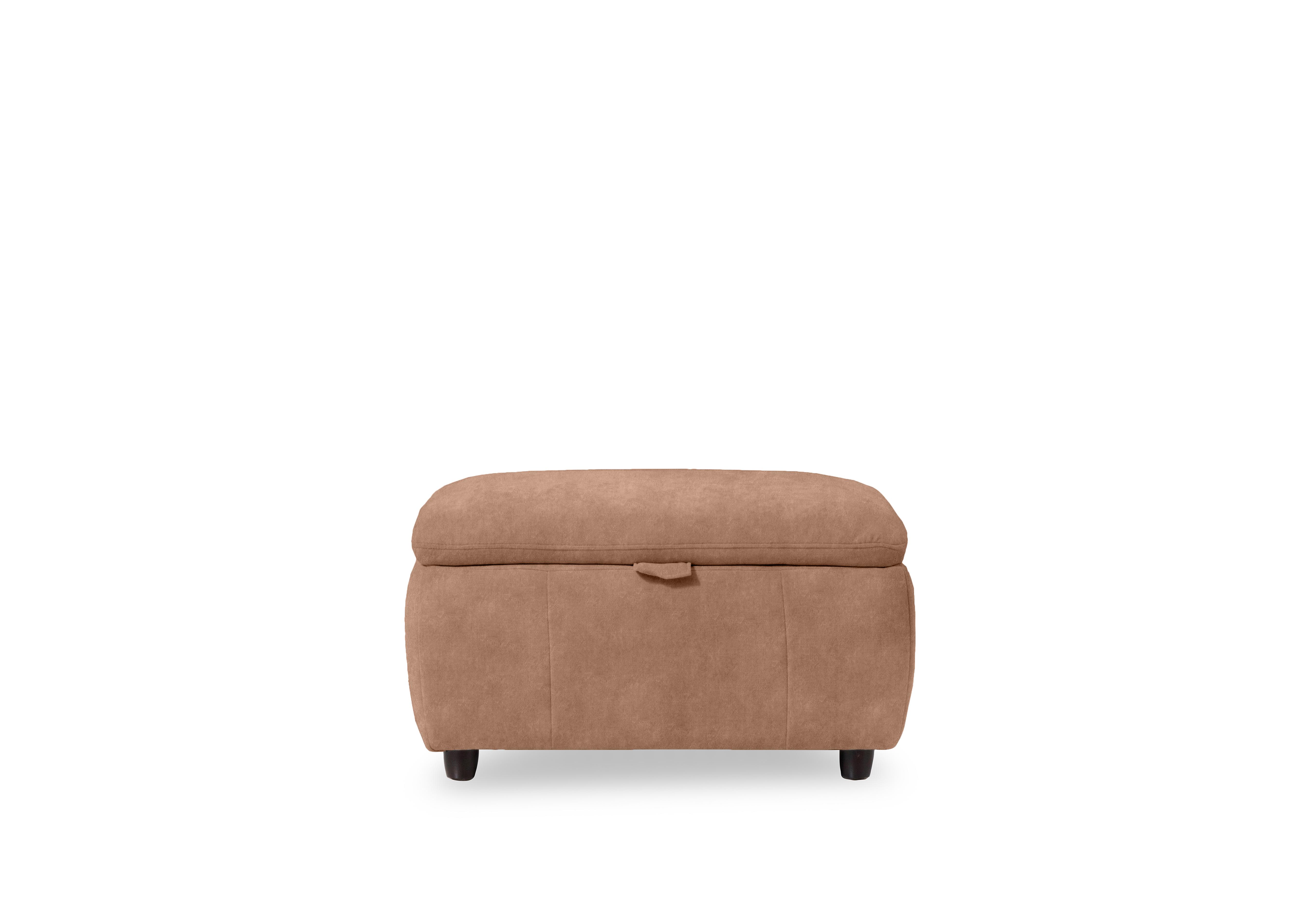 Inca Fabric Storage Footstool in Dexter Sand 43507 on Furniture Village