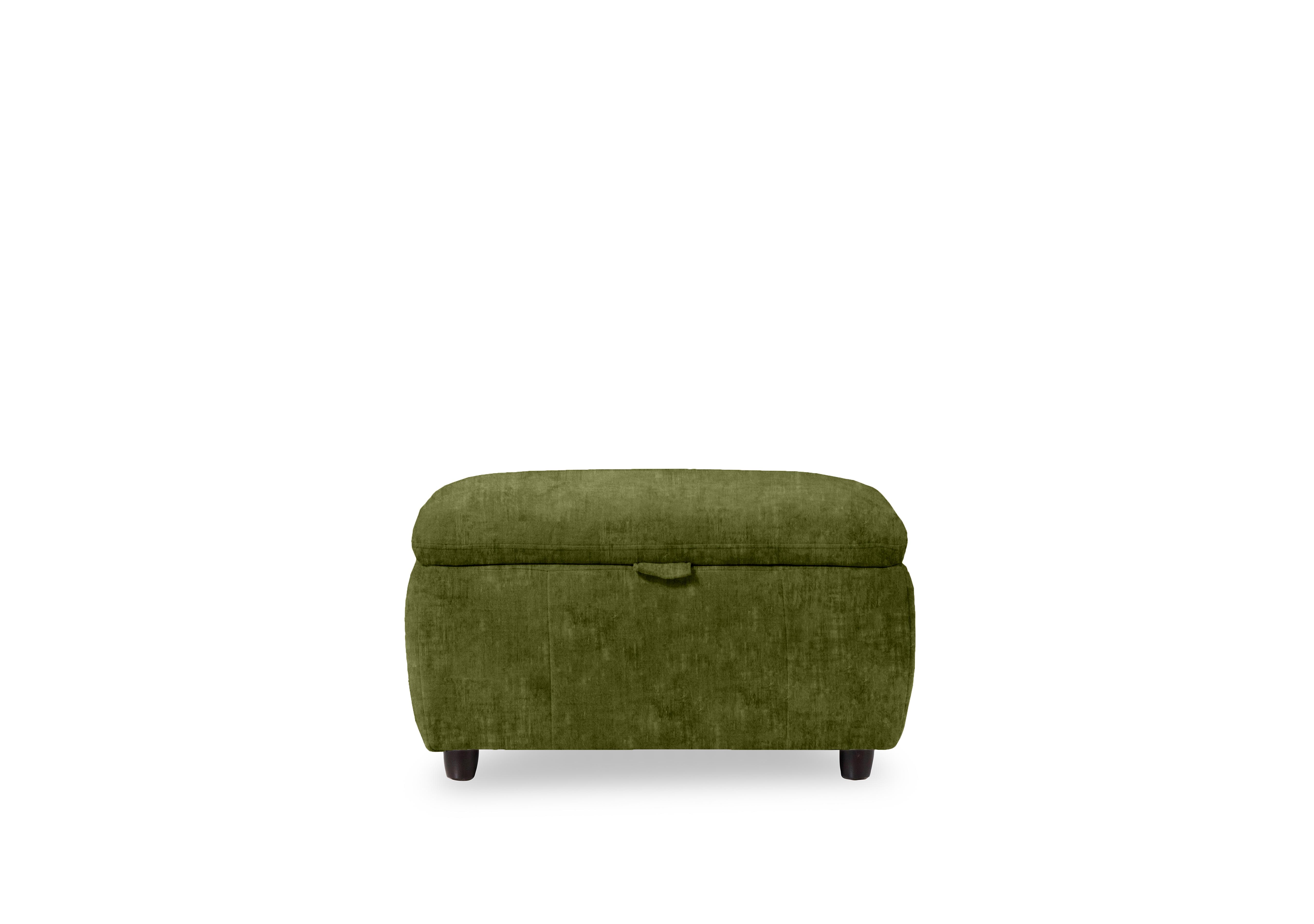 Inca Fabric Storage Footstool in Heritage Olive 52003 on Furniture Village