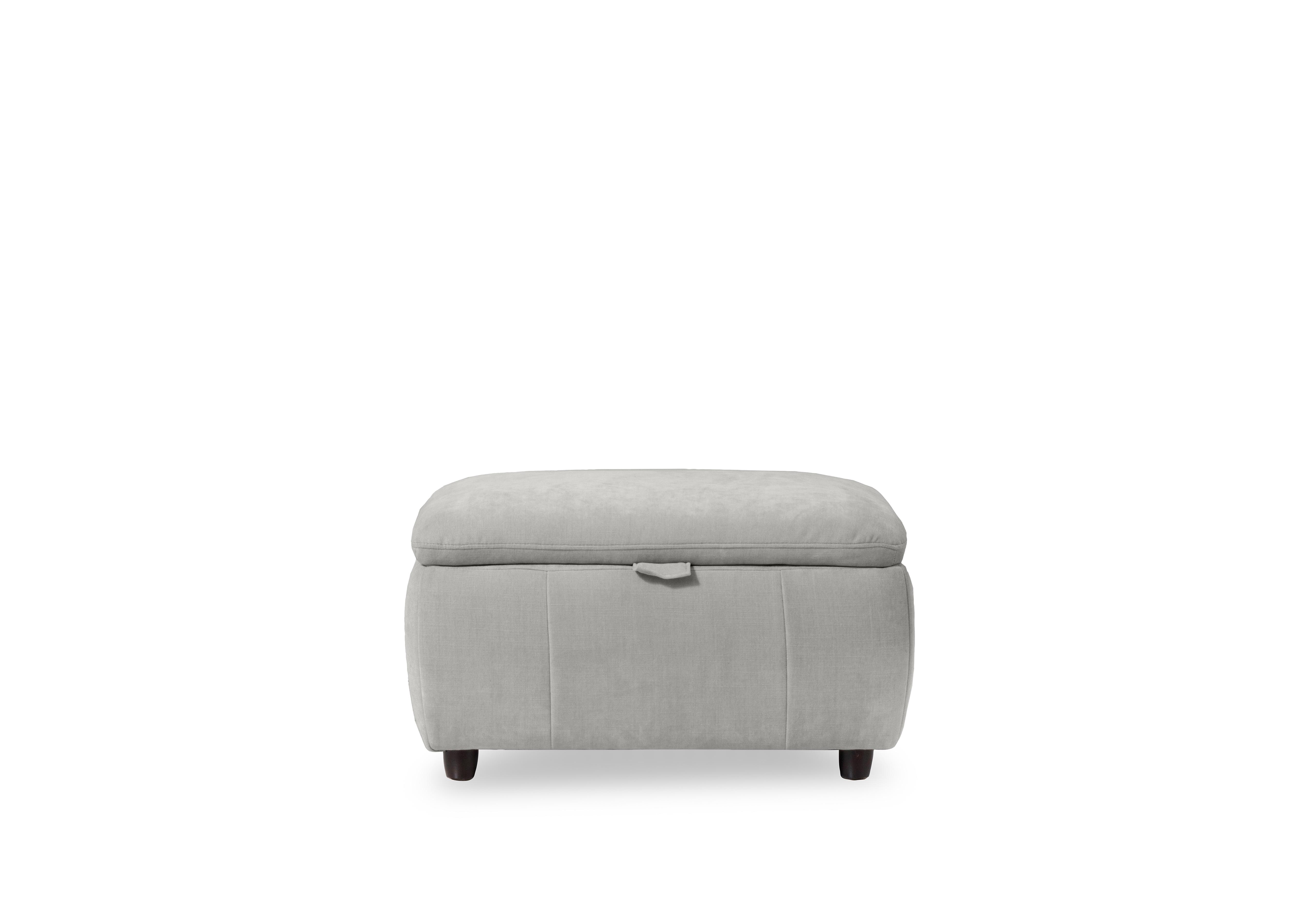 Inca Fabric Storage Footstool in Manhattan Stone 58004 on Furniture Village