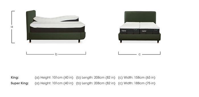 Arc Adjustable Disc Bed Frame with Form Headboard in  on Furniture Village