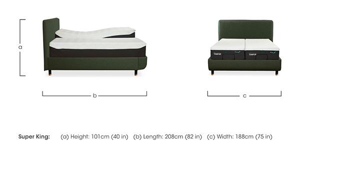 Arc Ergo Smart Base Bed Frame with Form Headboard in  on Furniture Village