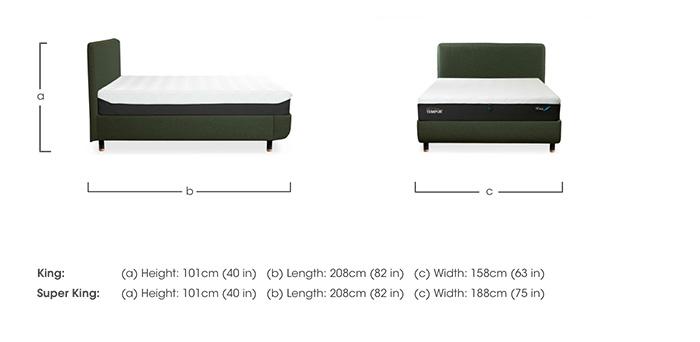 Arc Disc Bed Frame with Form Headboard in  on Furniture Village