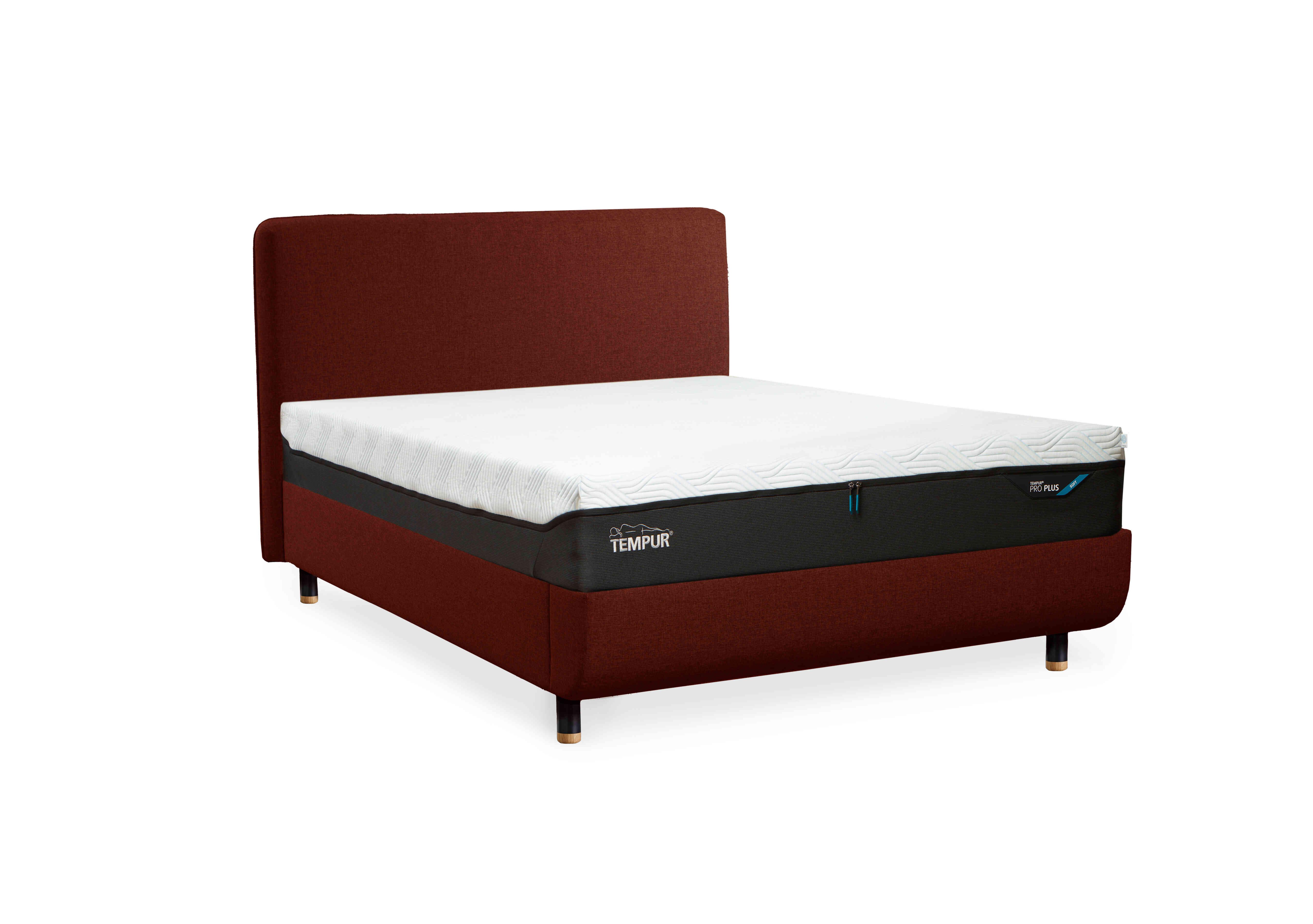 Arc Disc Bed Frame with Form Headboard in Copper-Black/Gold Feet on Furniture Village