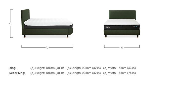Arc Disc Ottoman Bed Frame with Form Headboard in  on Furniture Village