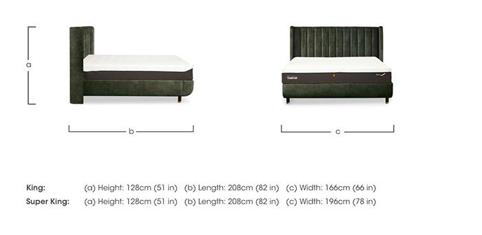 Arc Disc Bed Frame with Lodret Headboard in  on Furniture Village