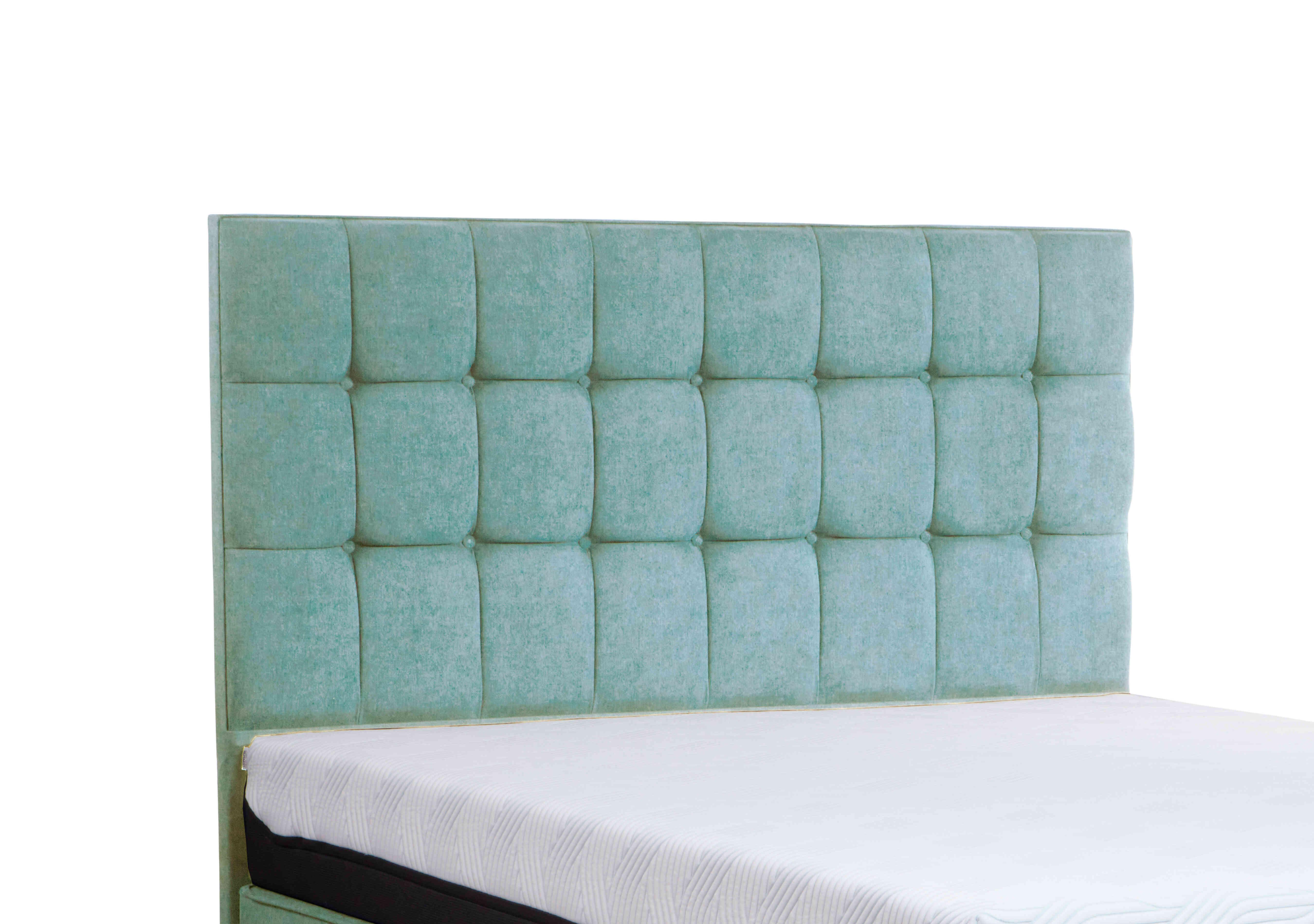 Buckingham Winslow Floor Standing Headboard in Venice Jade on Furniture Village