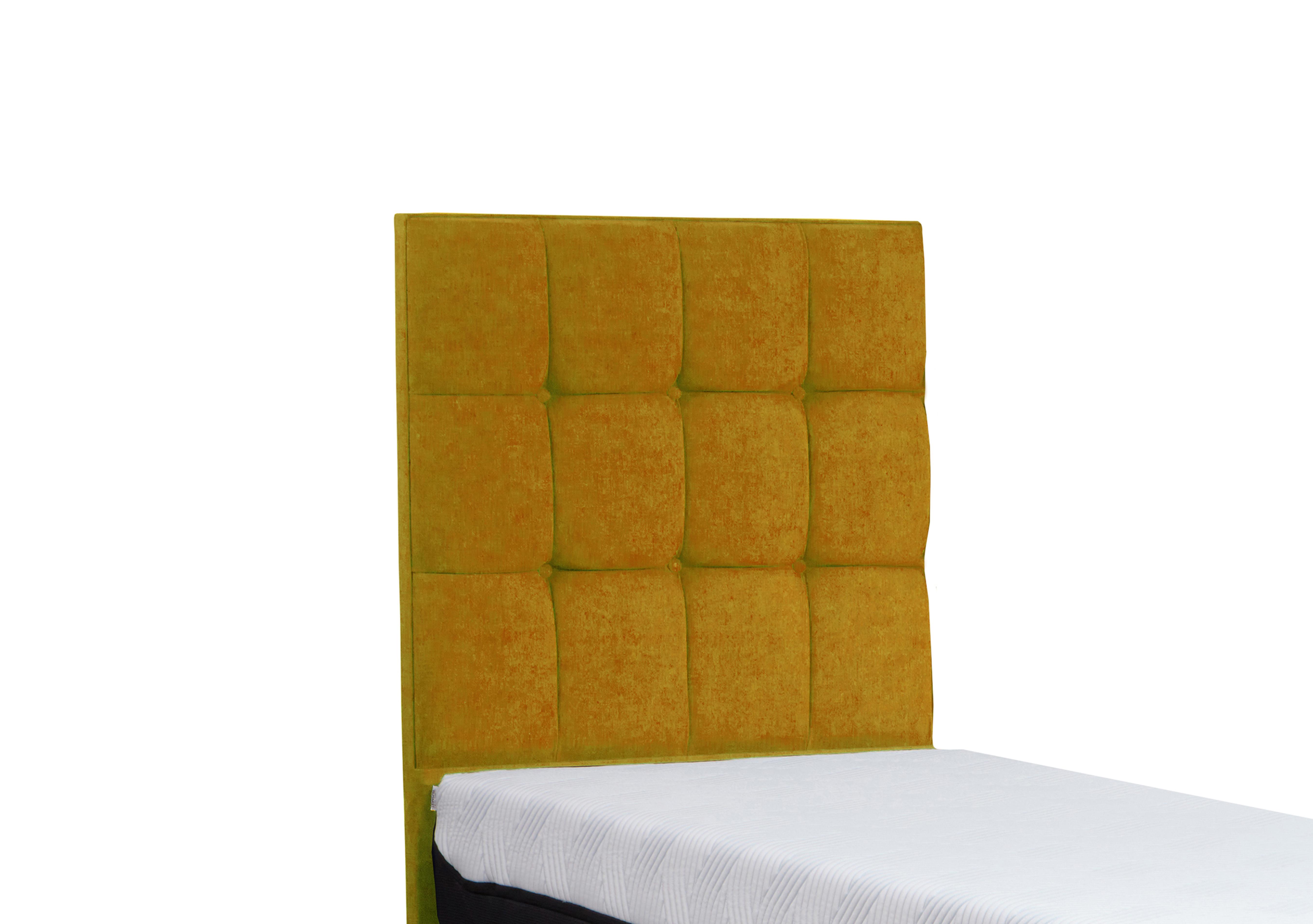 Buckingham Winslow Floor Standing Headboard in Venice Mustard on Furniture Village