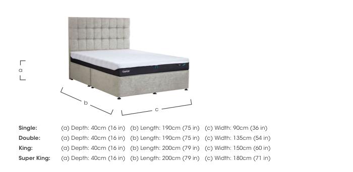 Buckingham Platform Divan Base in  on Furniture Village