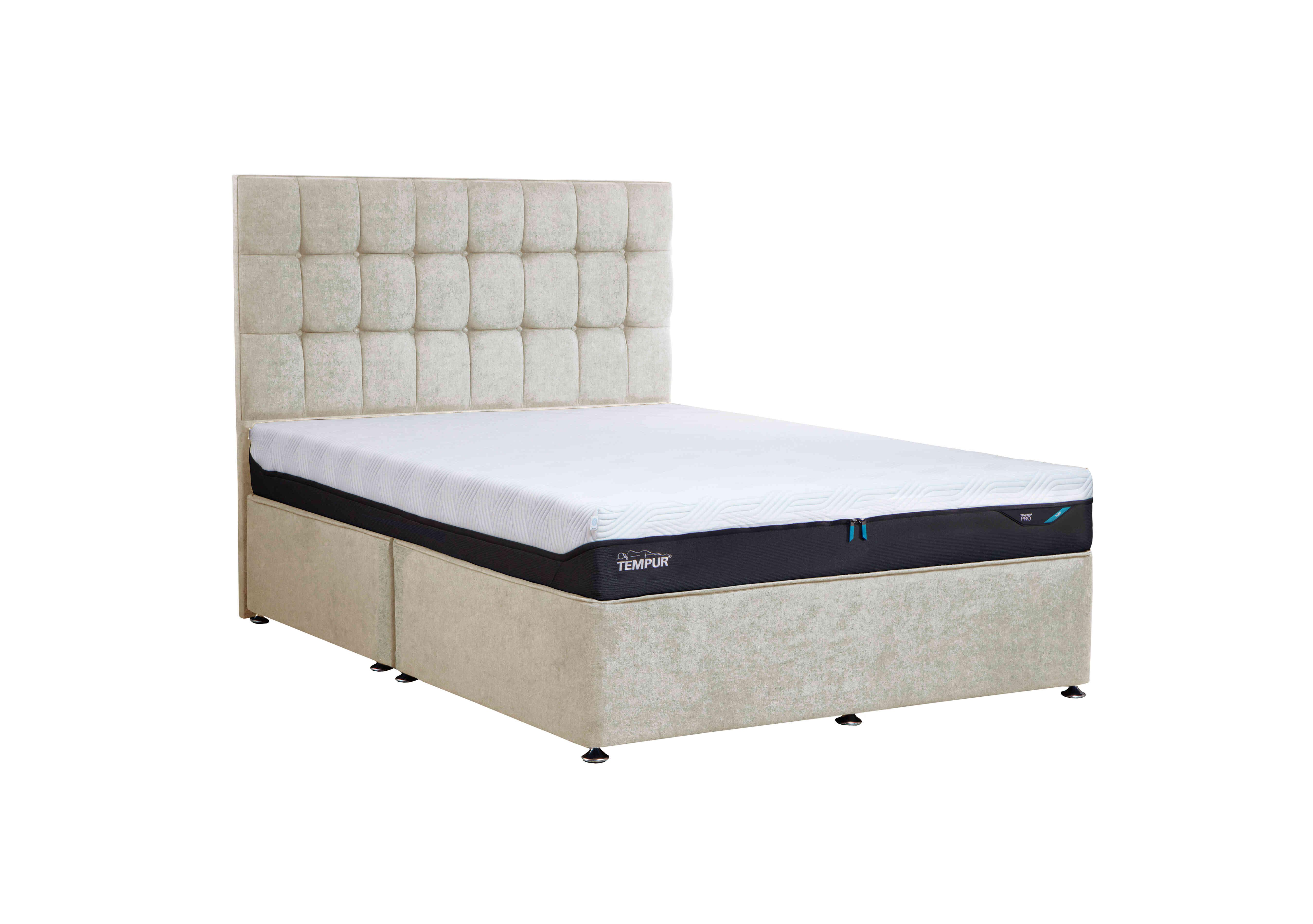 Buckingham Platform Divan Base in Venice Cream on Furniture Village