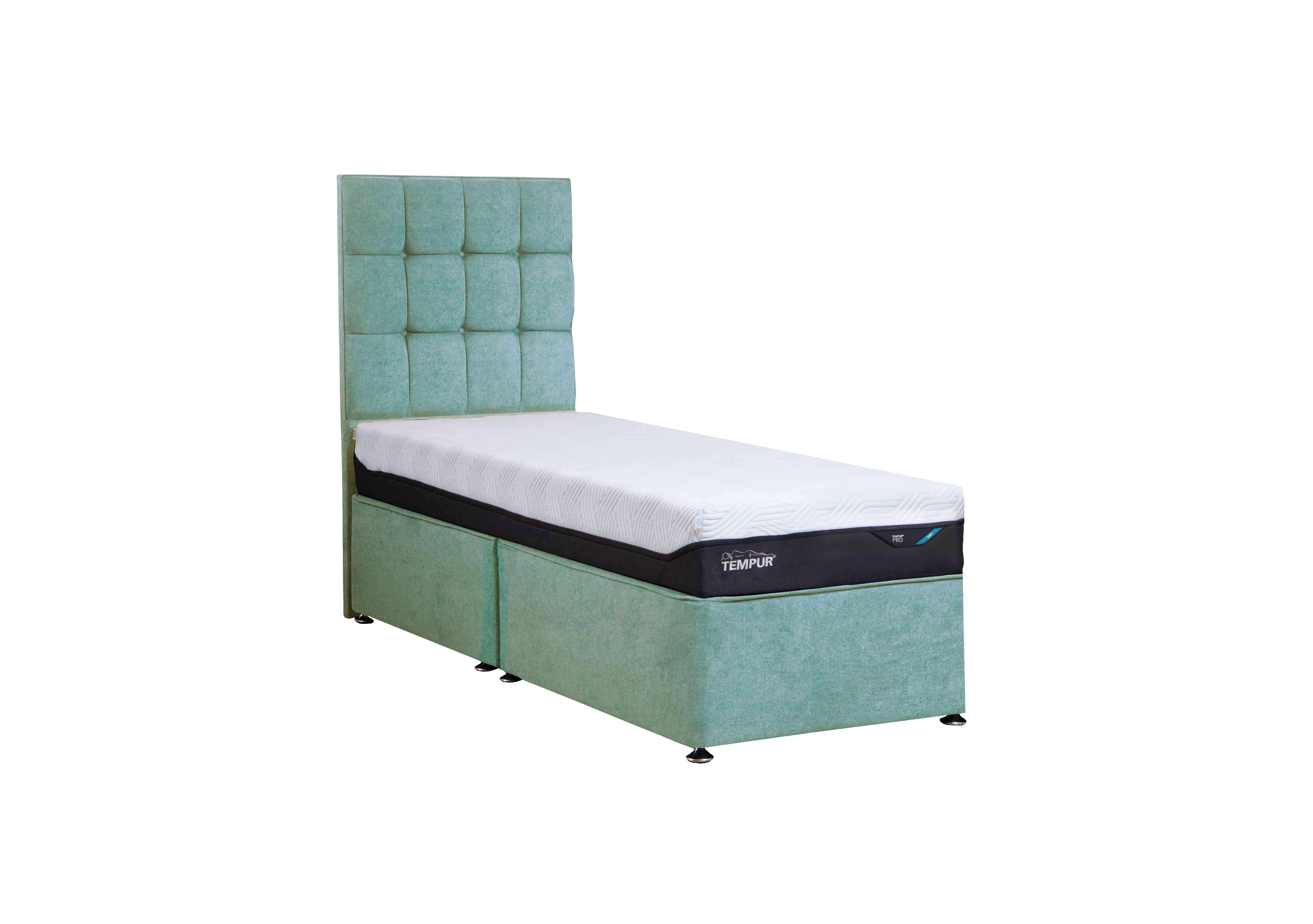 Buckingham Platform Divan Base in Venice Jade on Furniture Village