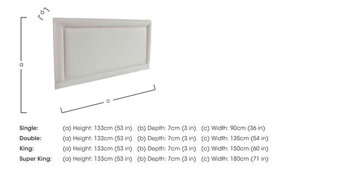 Buckingham Marlow Floor Standing Headboard in  on Furniture Village