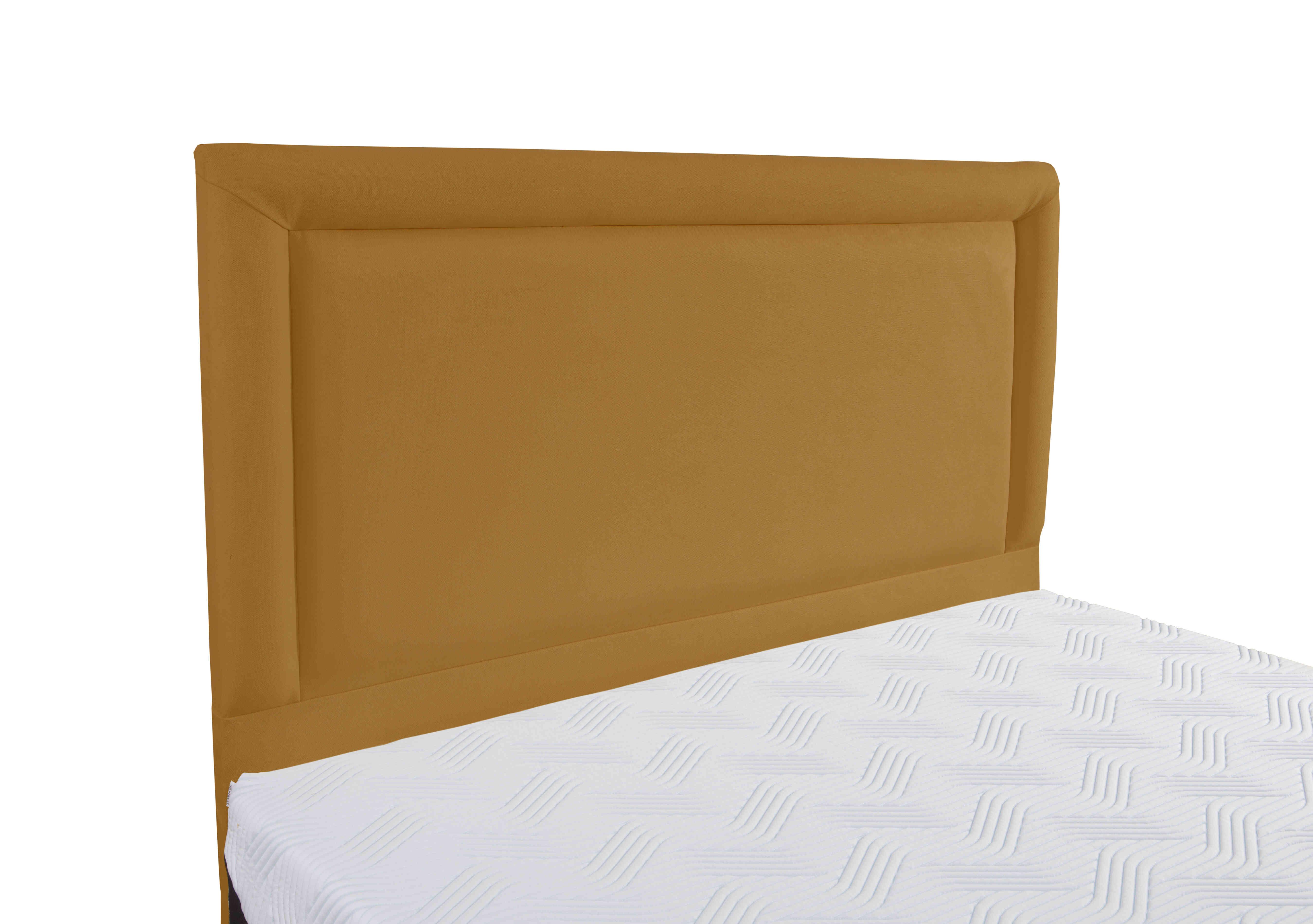 Buckingham Marlow Floor Standing Headboard in Venice Mustard on Furniture Village