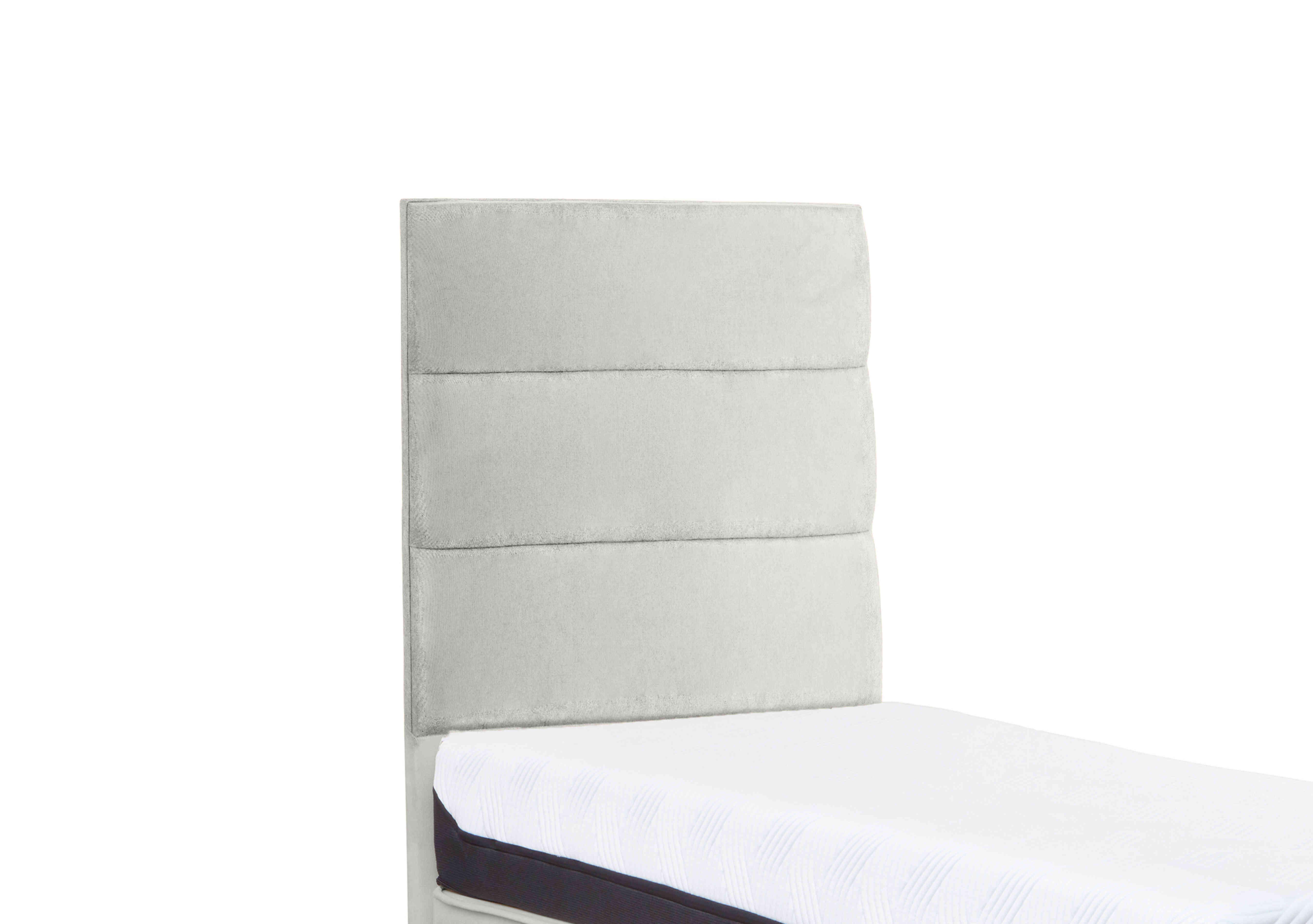 Buckingham Turville Floor Standing Headboard in Venice Silver on Furniture Village