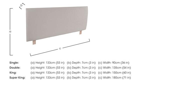 Buckingham Bledlow Strutted Headboard in  on Furniture Village
