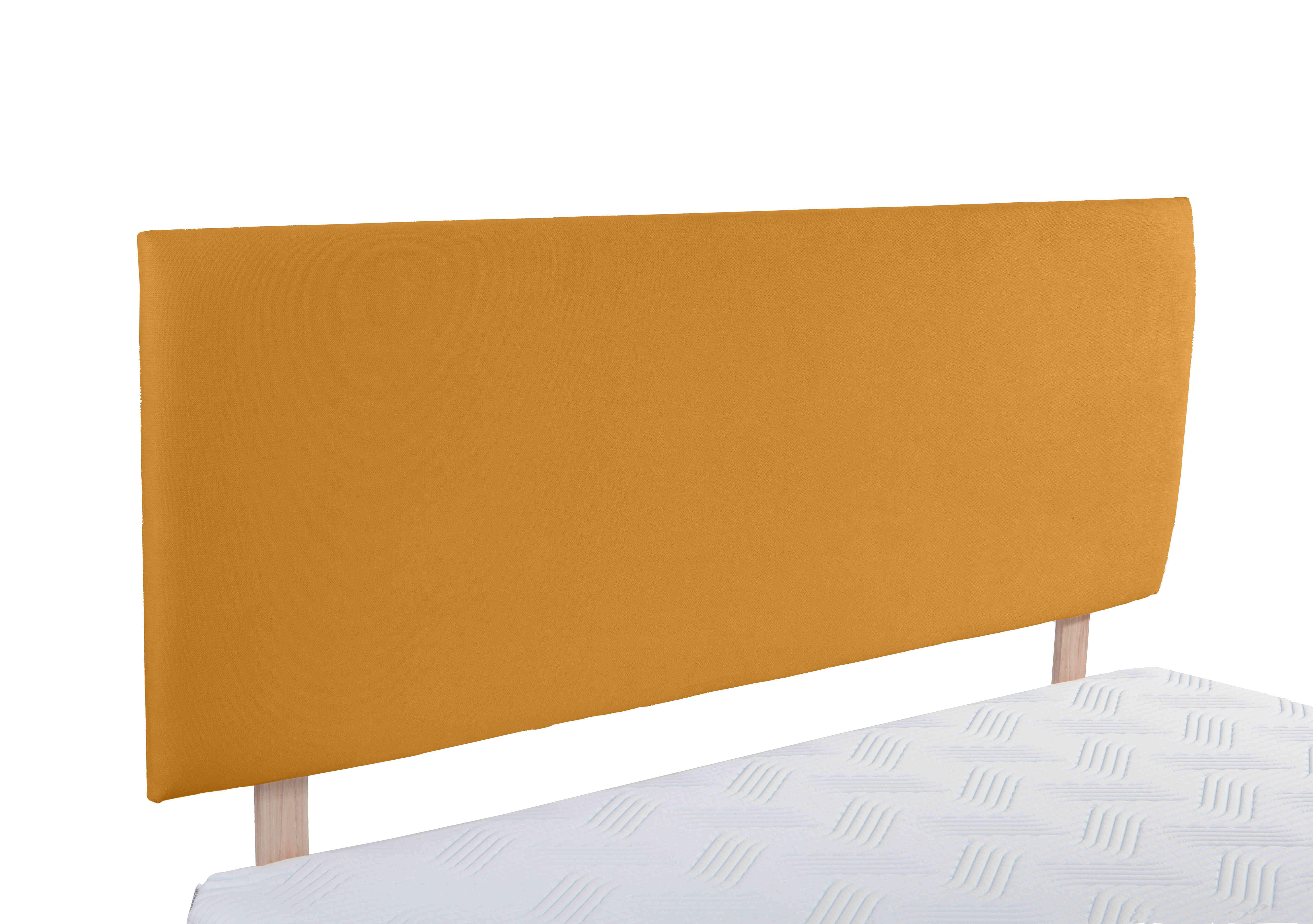 Buckingham Bledlow Strutted Headboard in Venice Mustard on Furniture Village