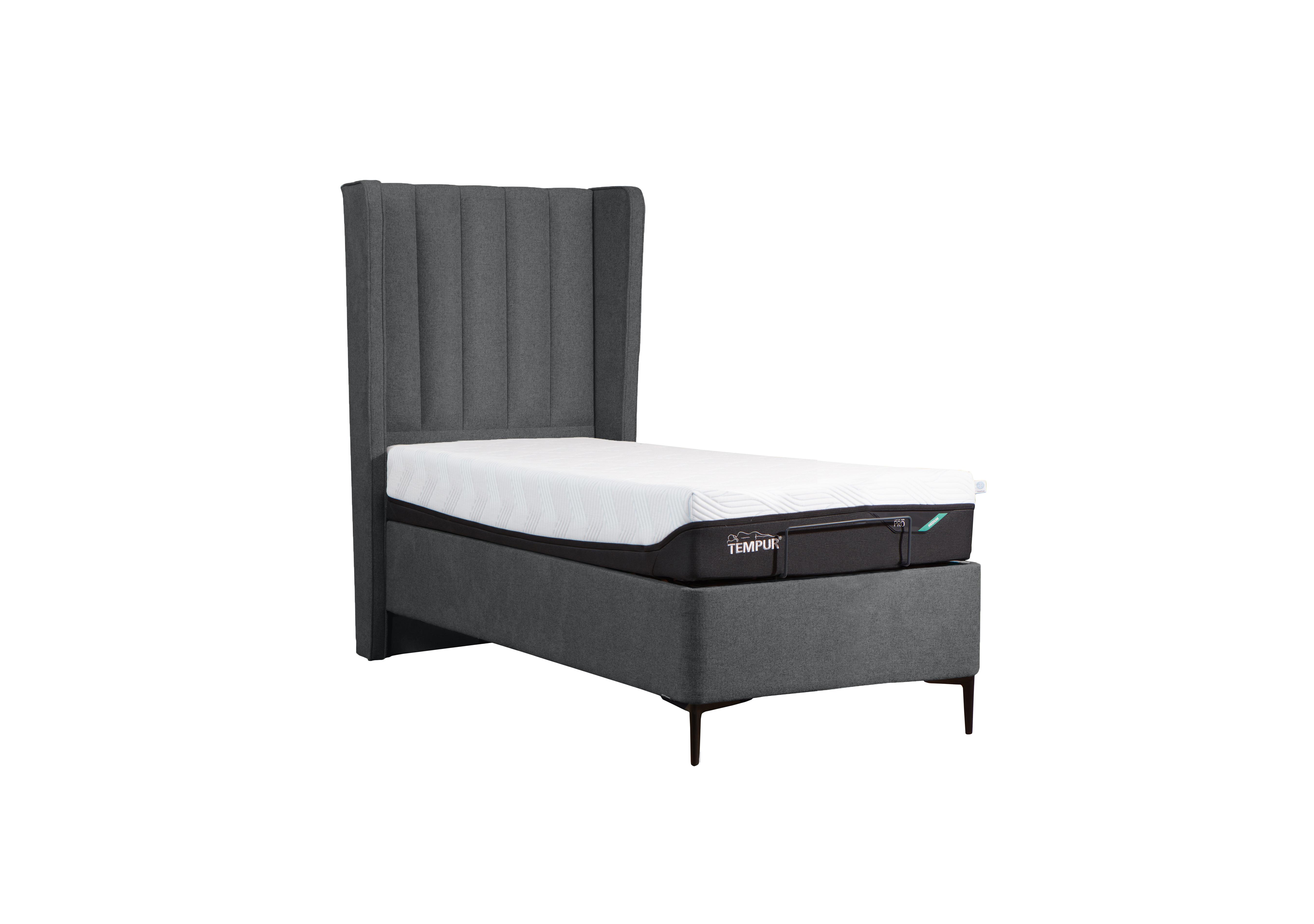 Suffolk Platform Slim Divan Base in Soho Dark Grey on Furniture Village