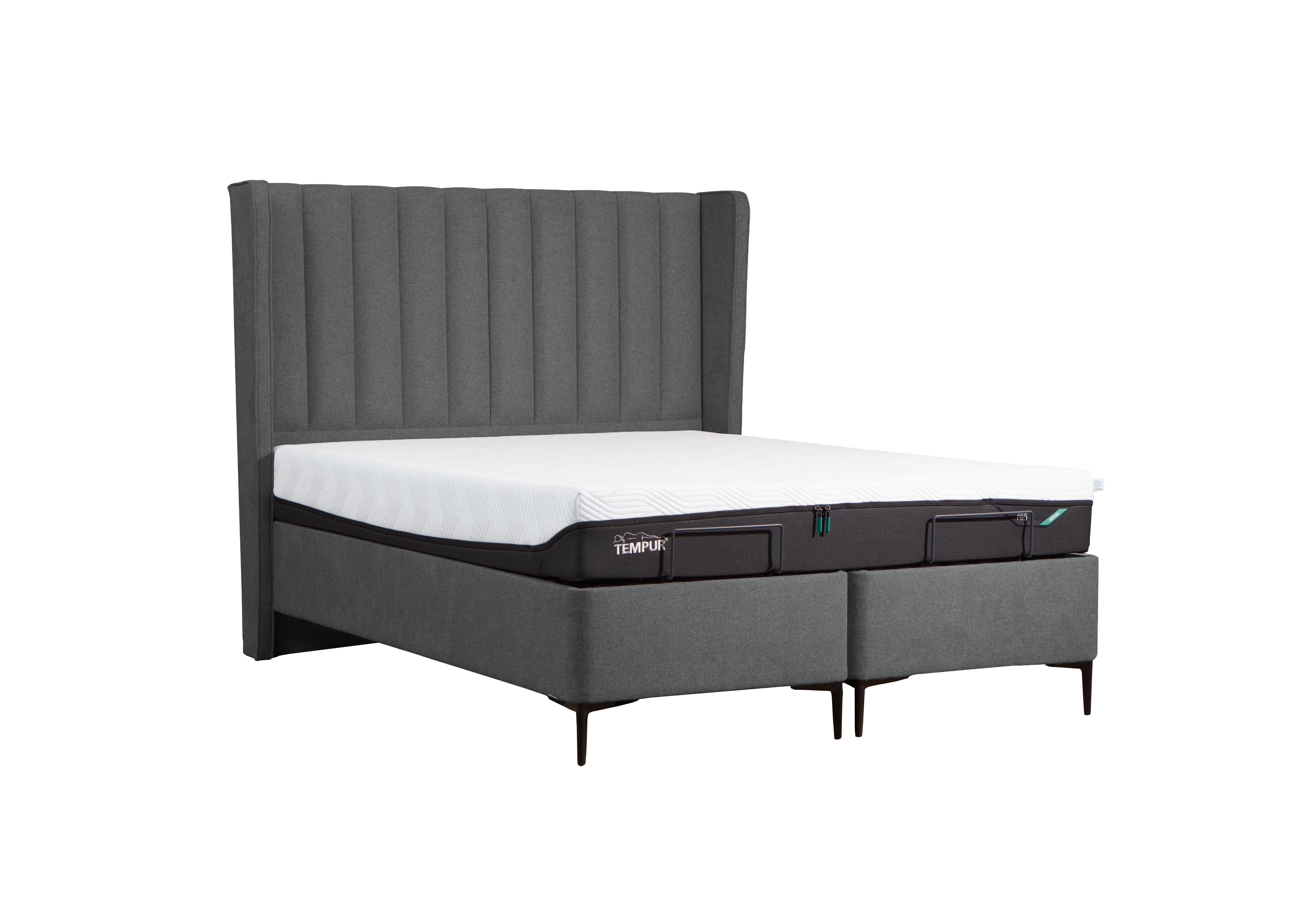 Suffolk Platform Slim Divan Base in Soho Dark Grey on Furniture Village