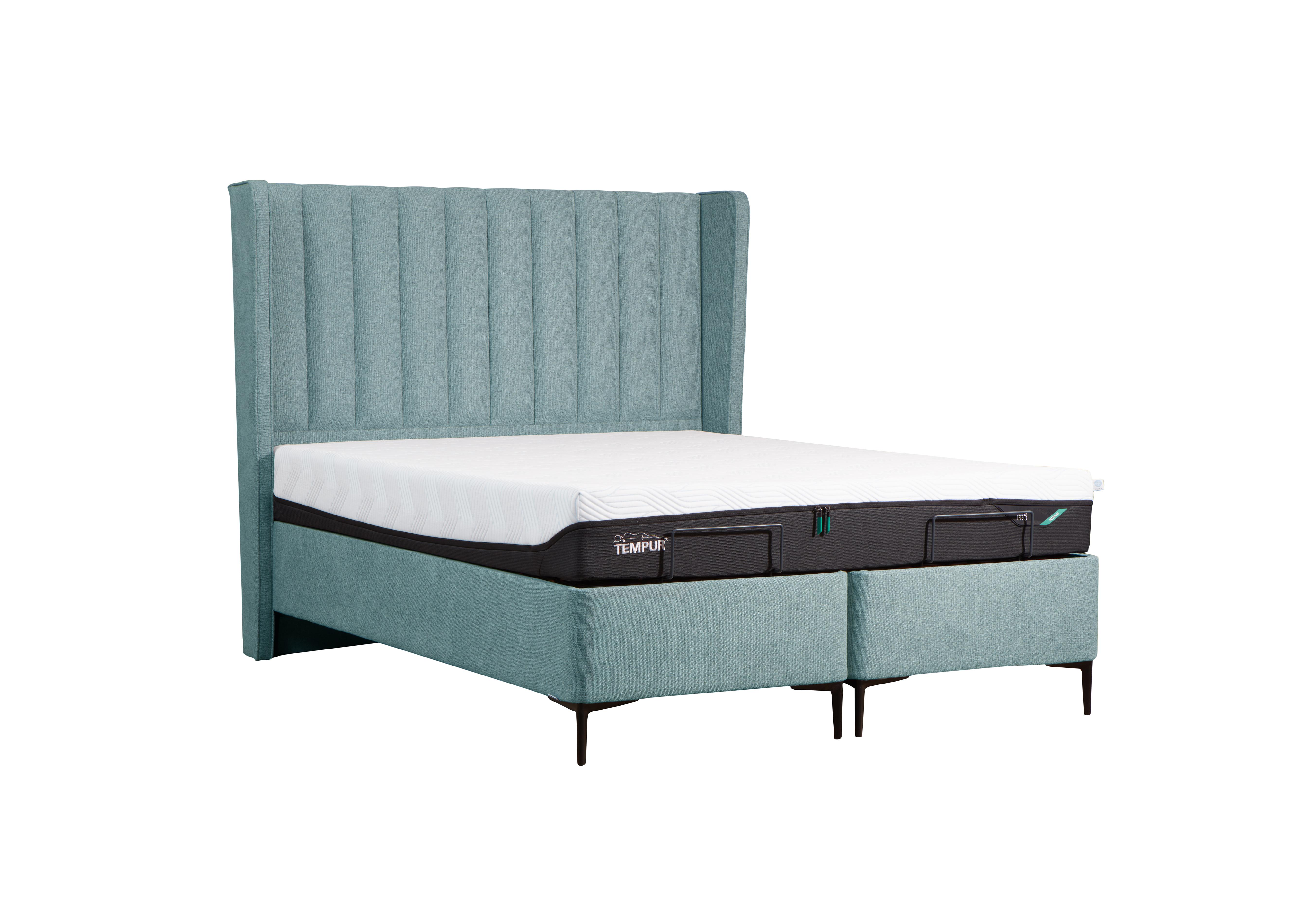 Suffolk Platform Slim Divan Base in Soho Teal on Furniture Village