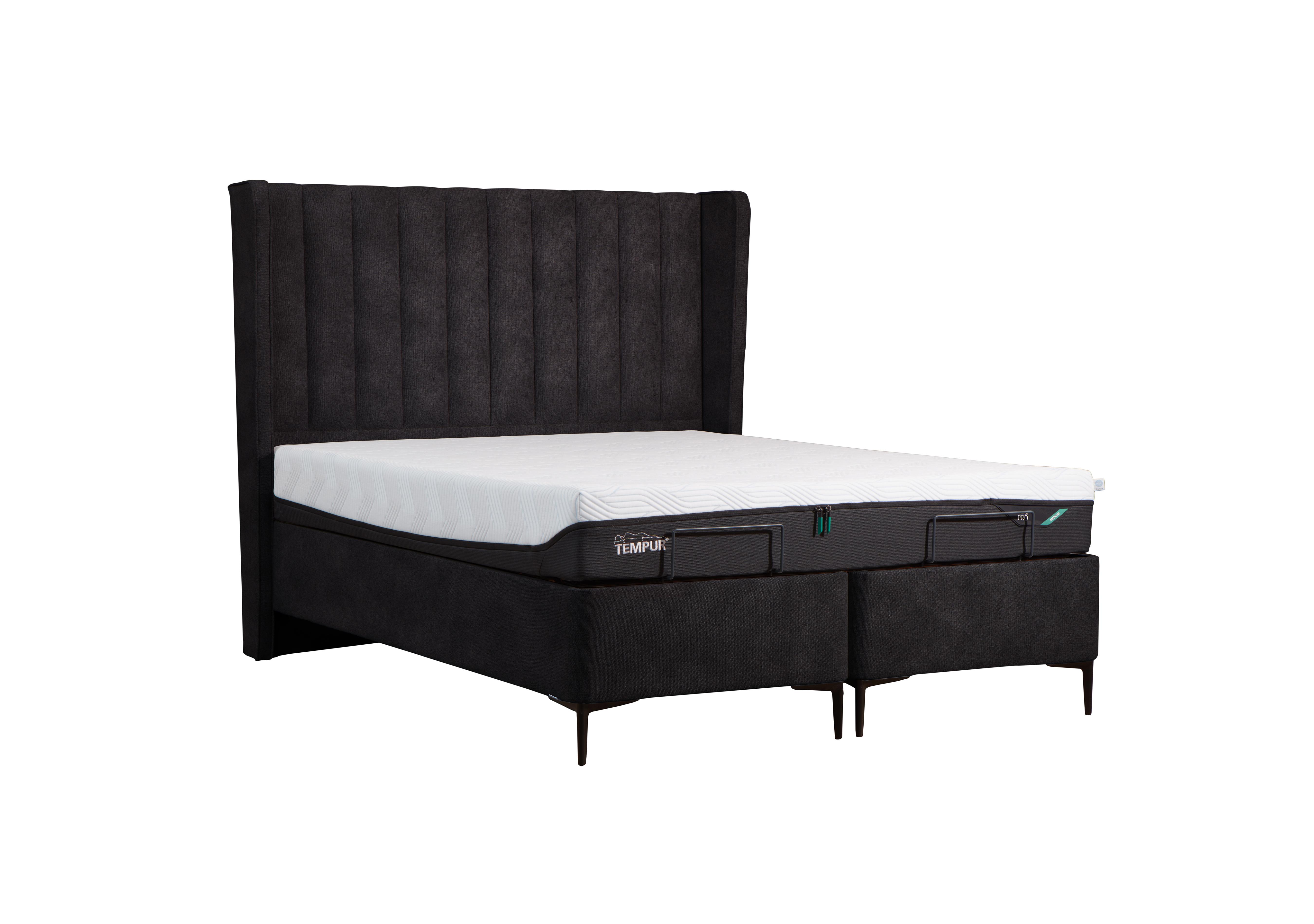 Suffolk Platform Slim Divan Base in Velvet Coal on Furniture Village