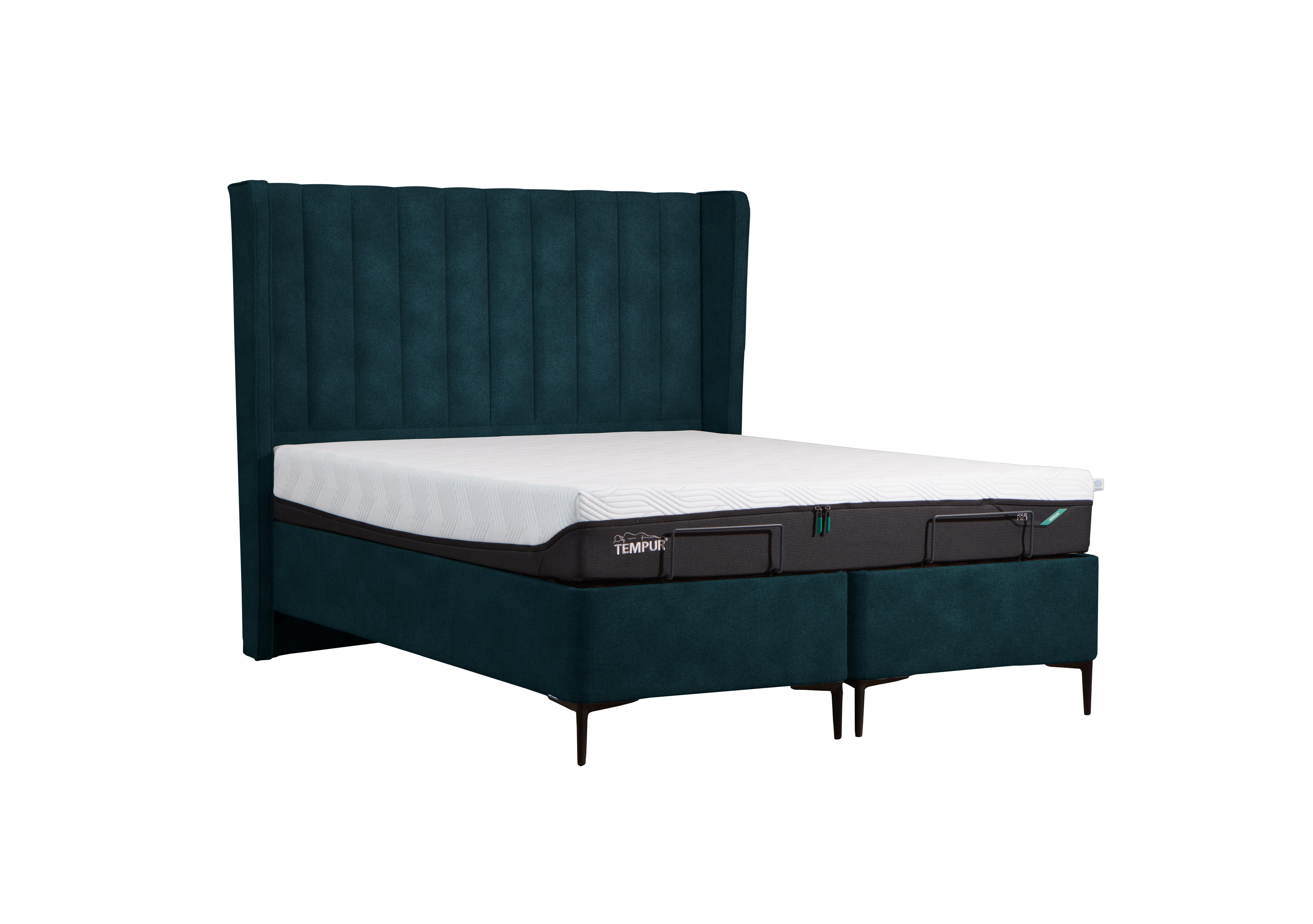 Suffolk Platform Slim Divan Base in Velvet Emerald on Furniture Village