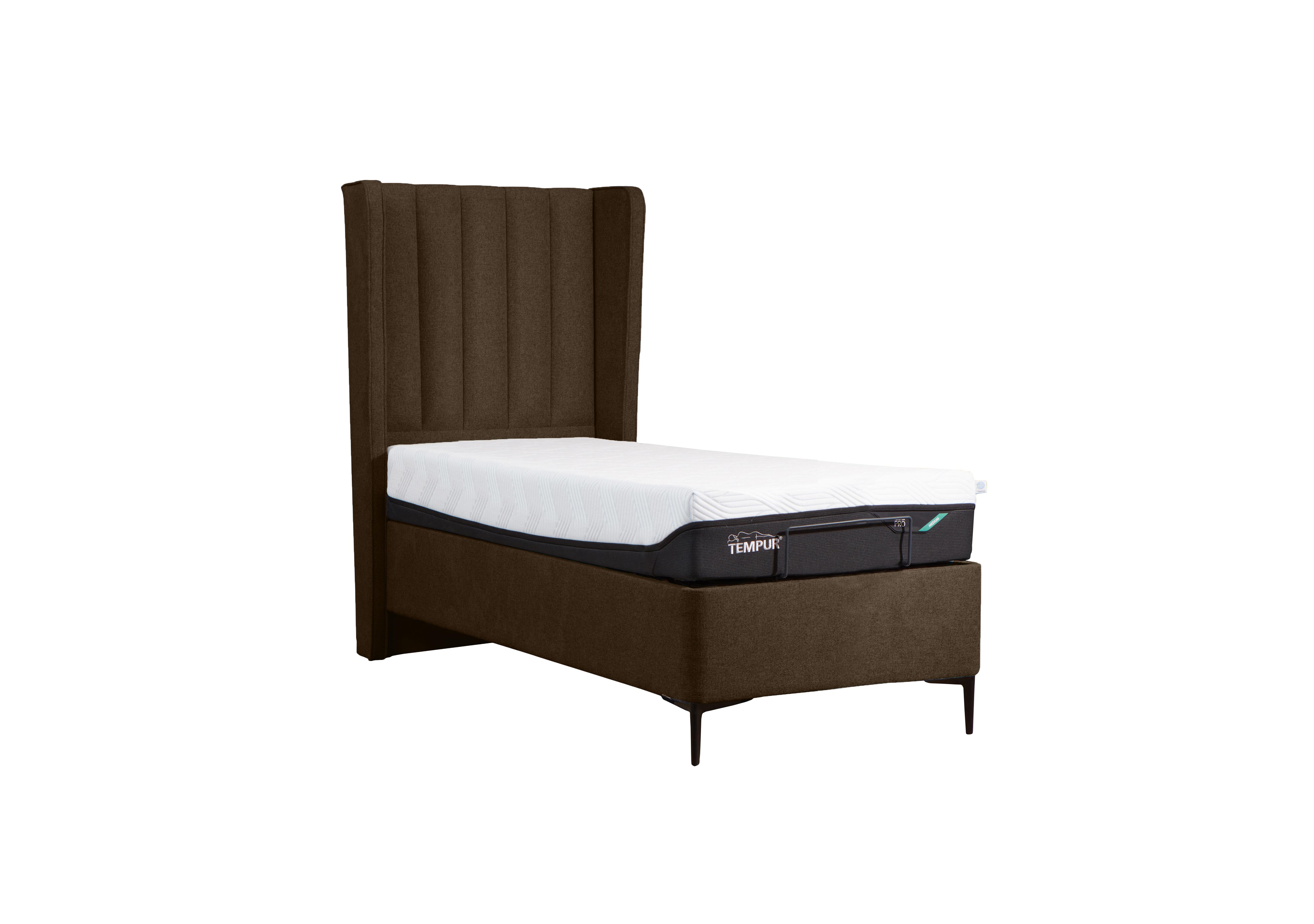 Suffolk Platform Slim Divan Base in Velvet Olive on Furniture Village