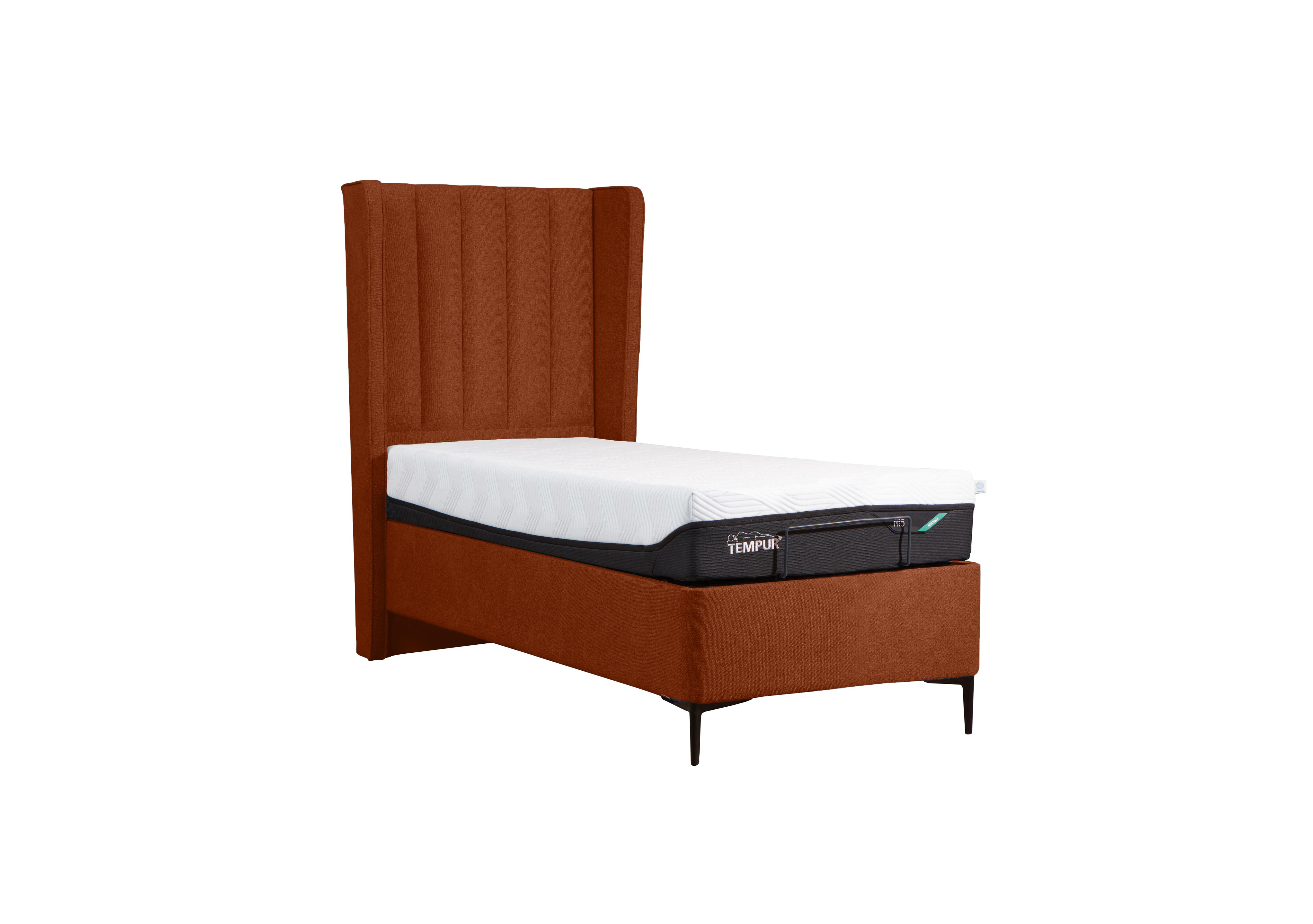 Suffolk Platform Slim Divan Base in Velvet Turmeric on Furniture Village