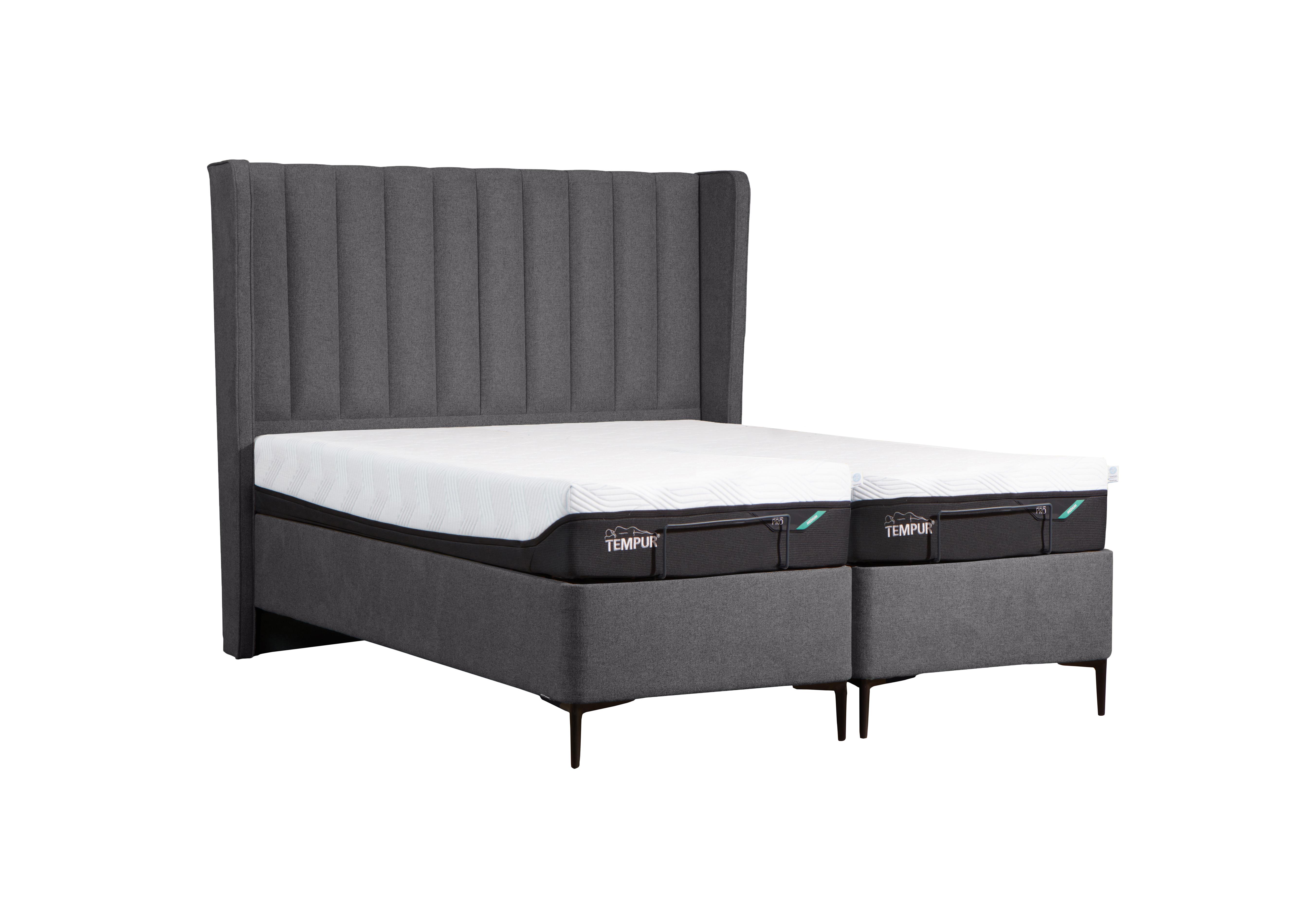 Suffolk Disc Adjustable Slim Divan Base in Soho Light Grey on Furniture Village